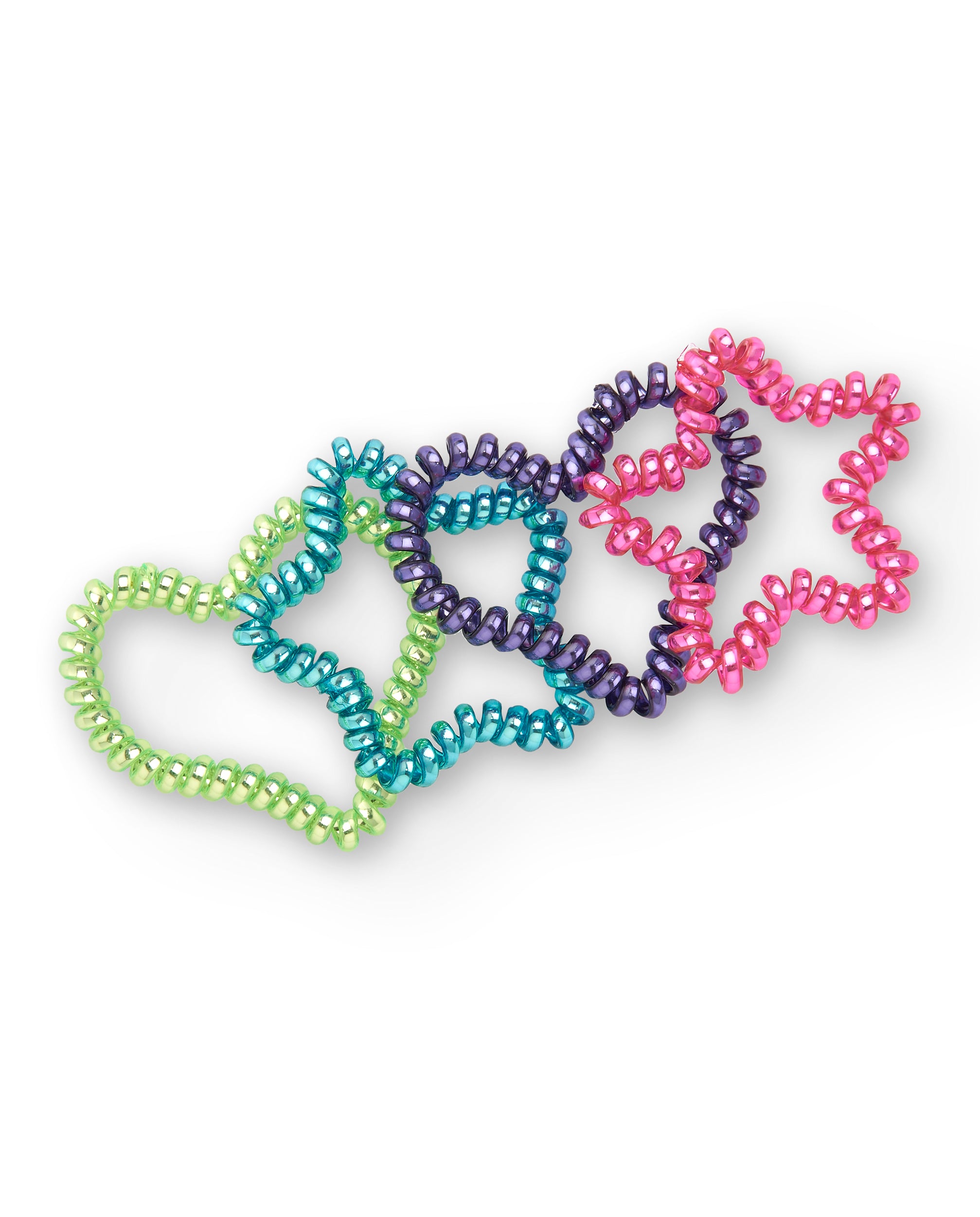Pack de coleteros en forma de espiral y colores brillantes para