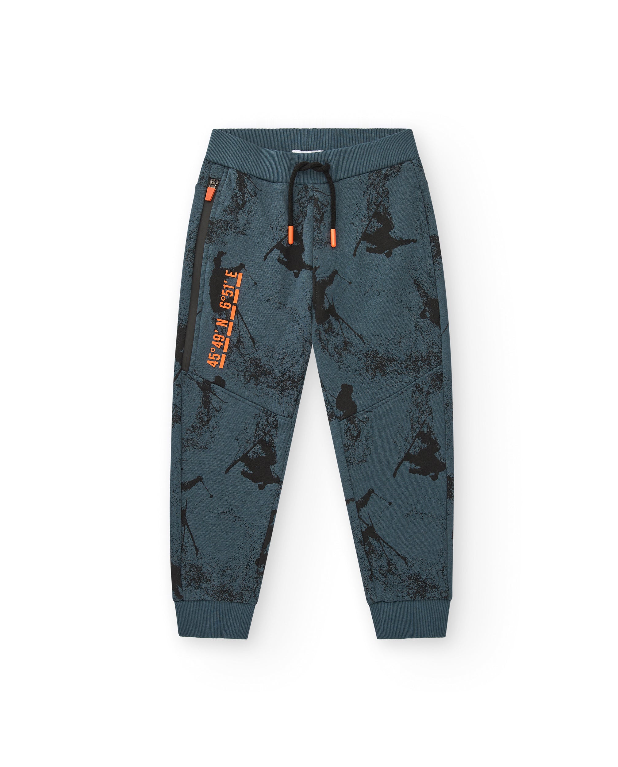 Pantalón jogger azul con estampado para niño de la colección