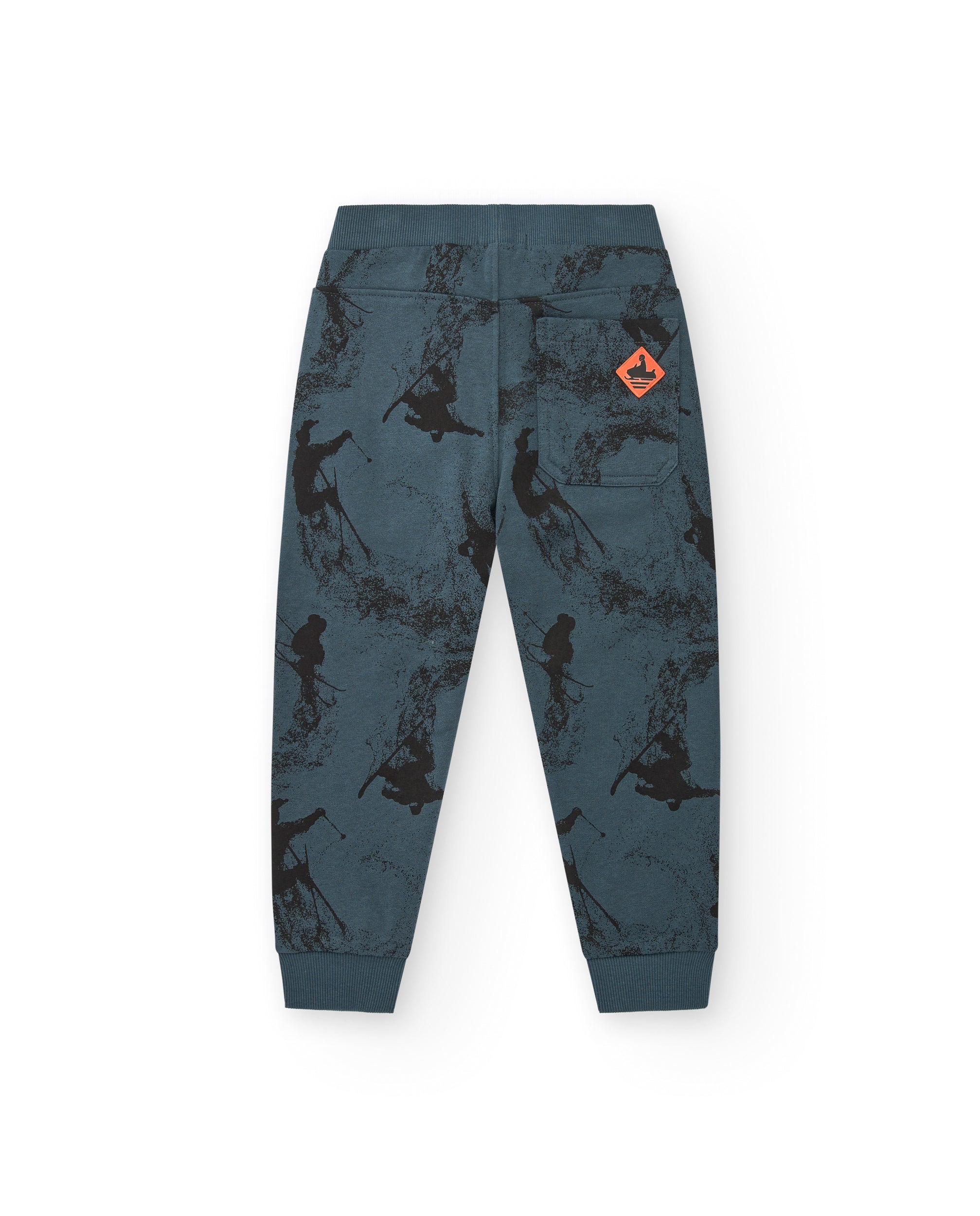 Pantalón jogger azul con estampado para niño de la colección