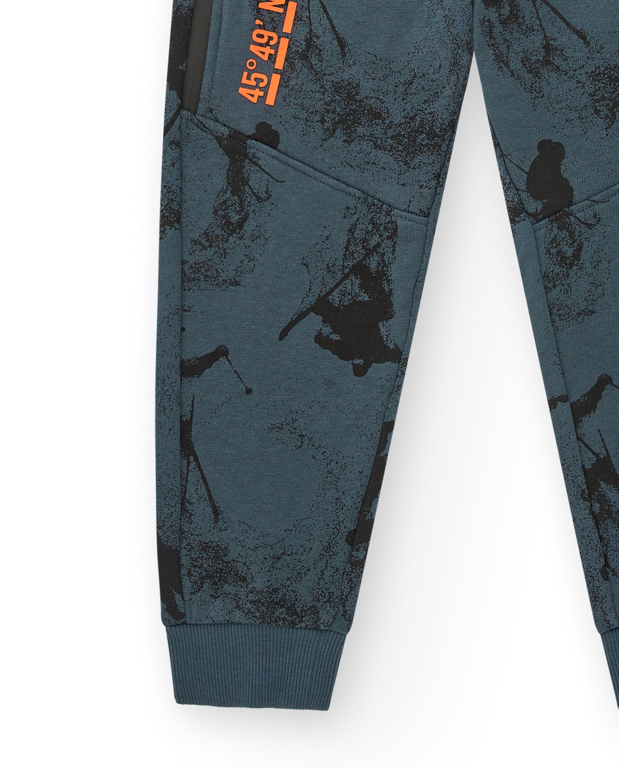 Pantalón jogger azul con estampado para niño de la colección