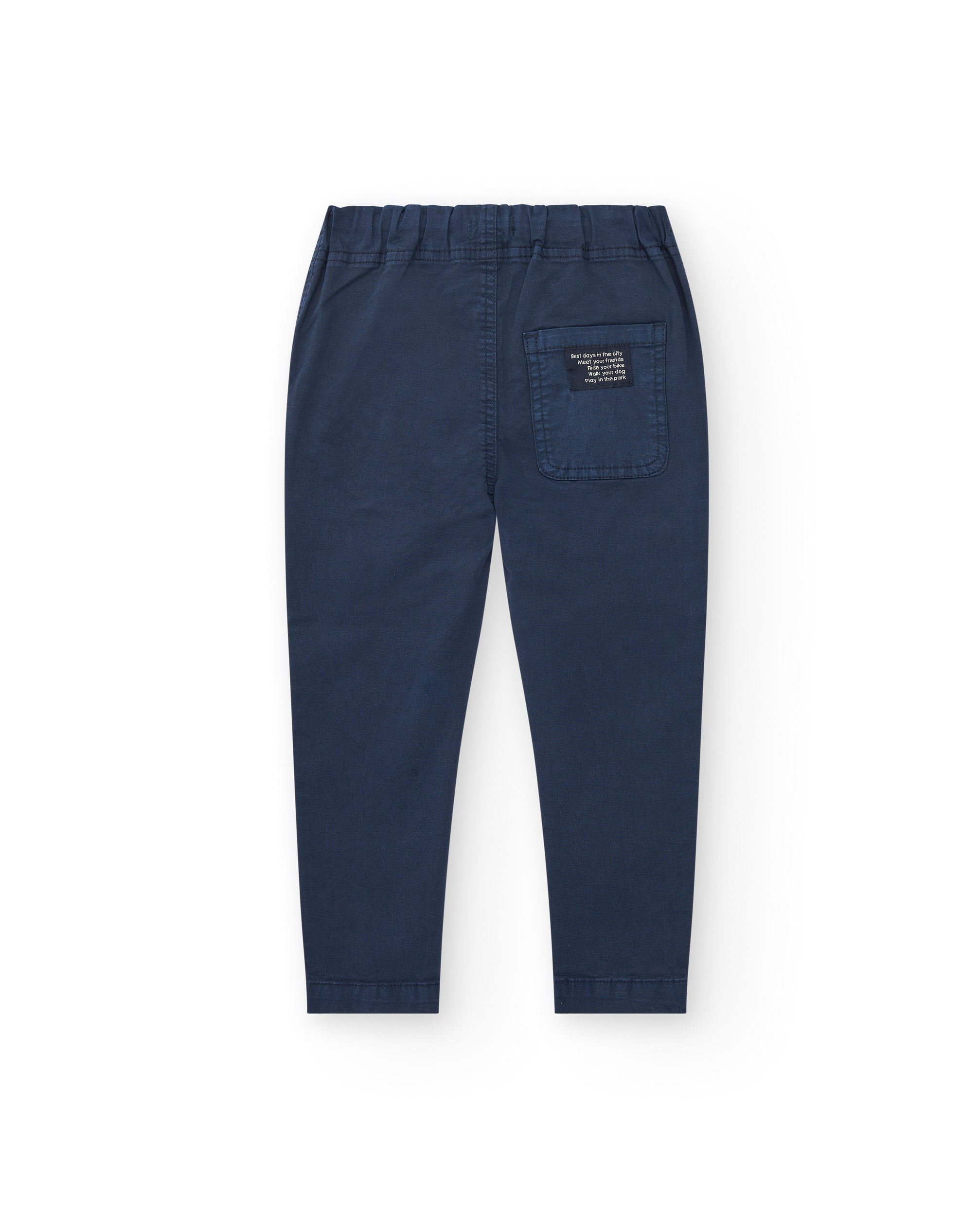 Pantalón chino azul marino para niño colección Pet Friendly Town