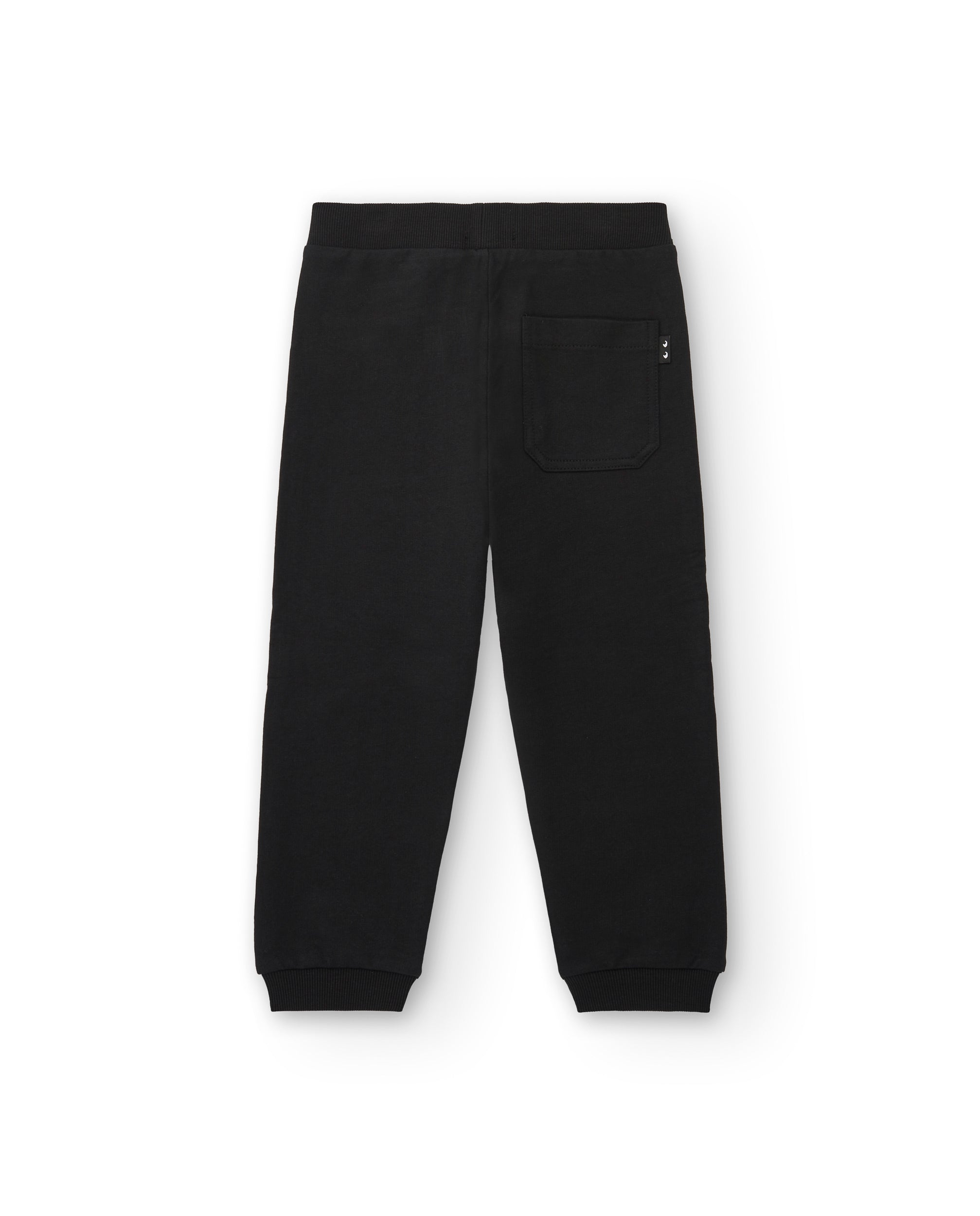 Pantalón jogger niño en negro con cordón ajustable colección