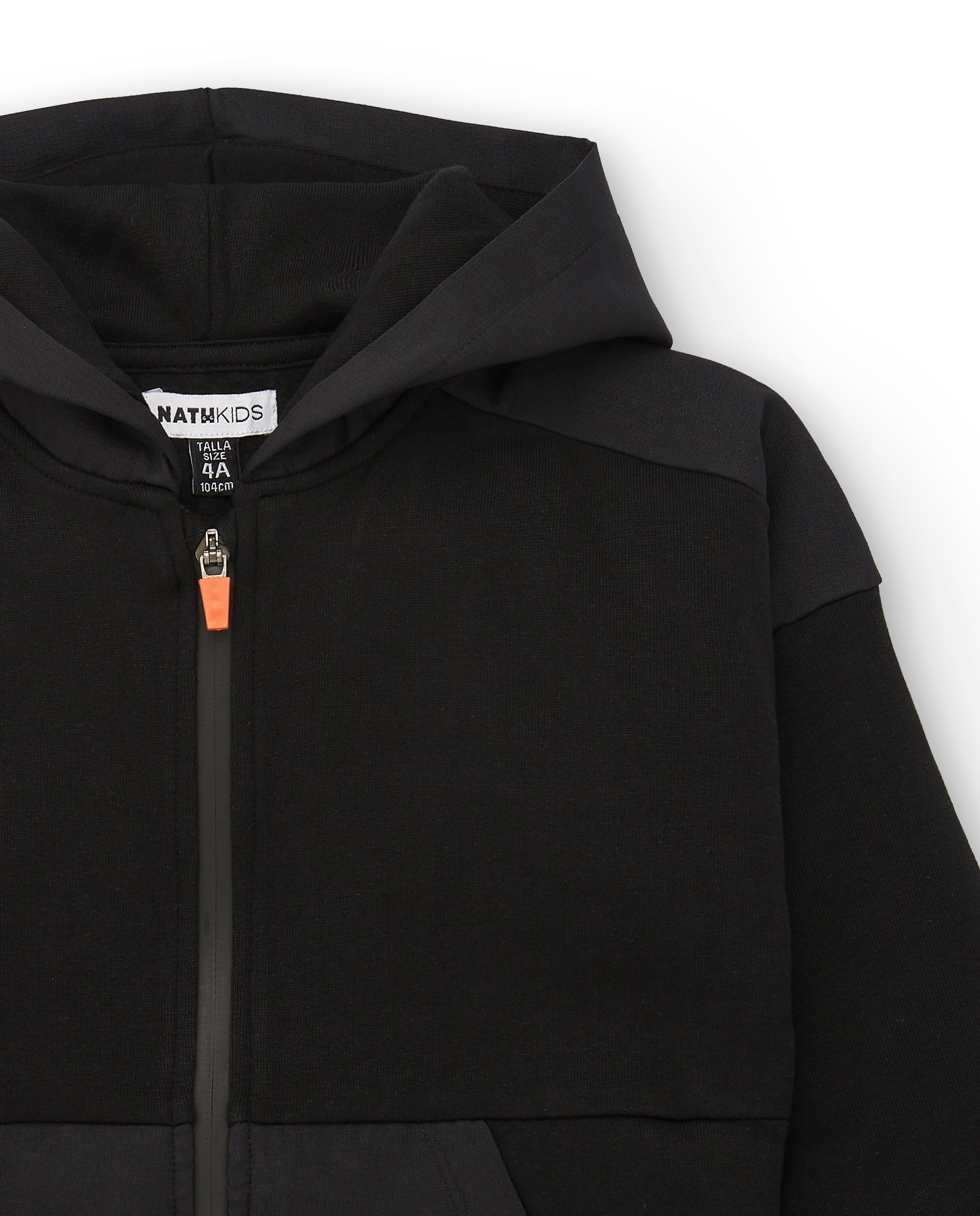 Sudadera con capucha negra para niño de la colección Dark Rider