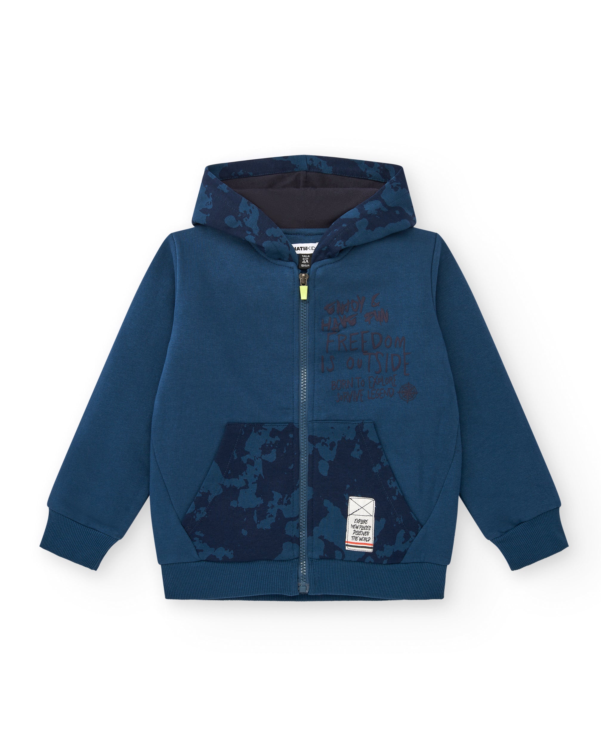 Sudadera con capucha y estampado camuflaje para niño colección