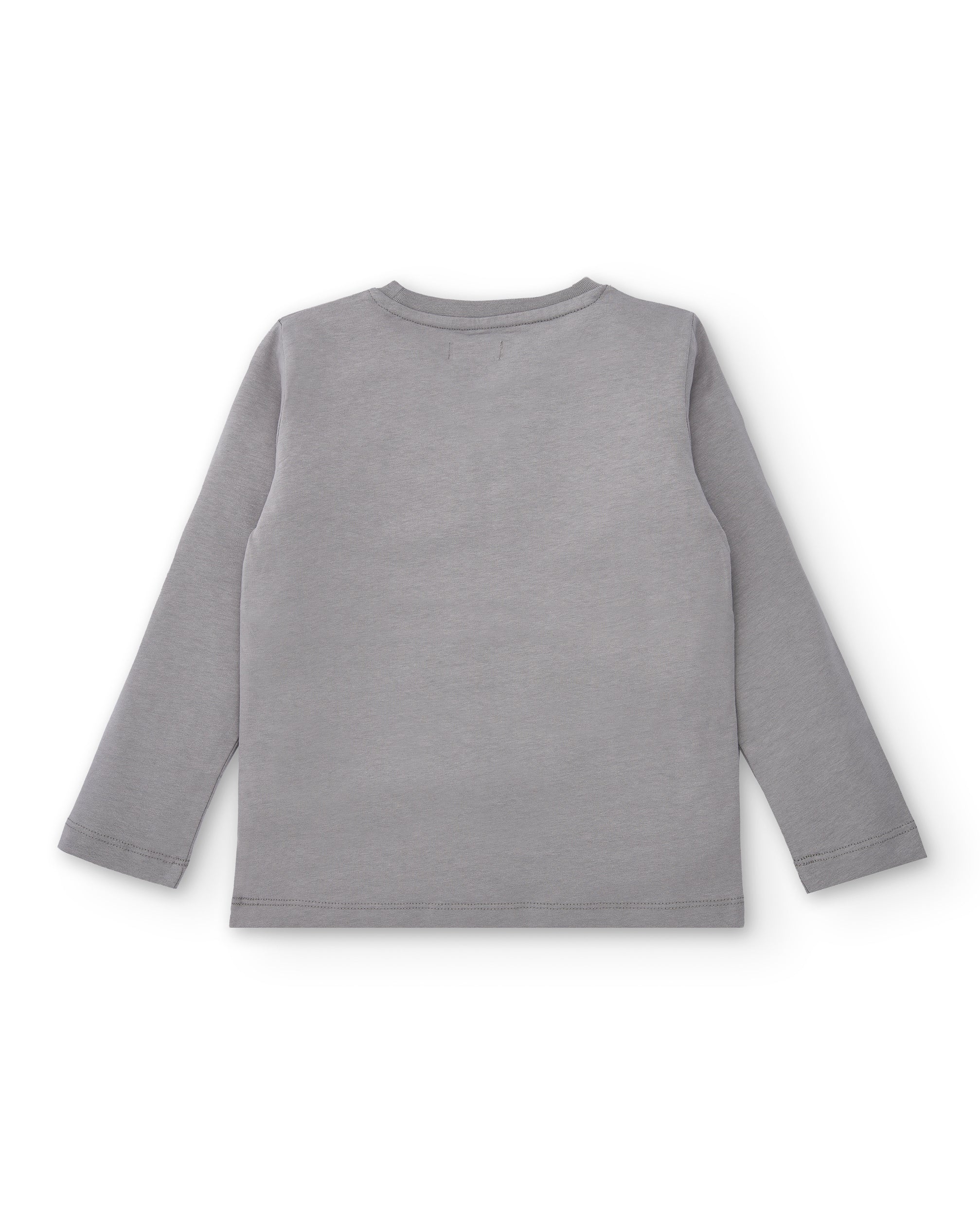 Camiseta gris con estampado de vinilo "Good Music" para niño de