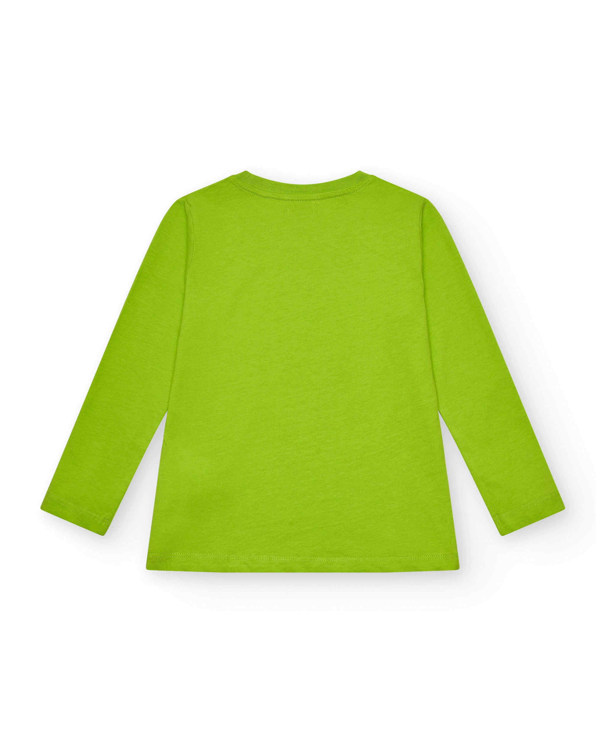 Camiseta verde con estampado de auriculares "It's Time for Good