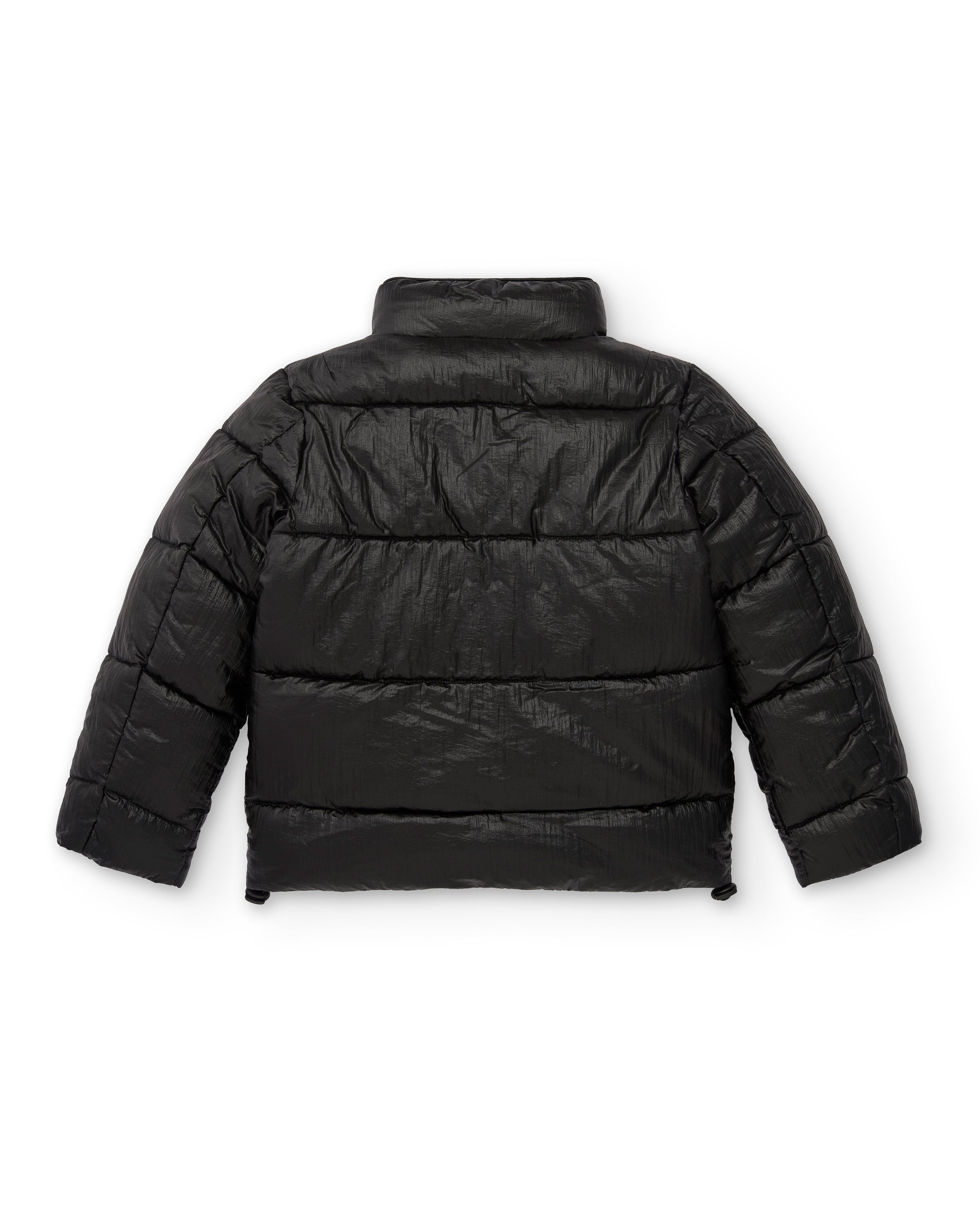 Chaqueta acolchada en negro para niña de la colección Dive into