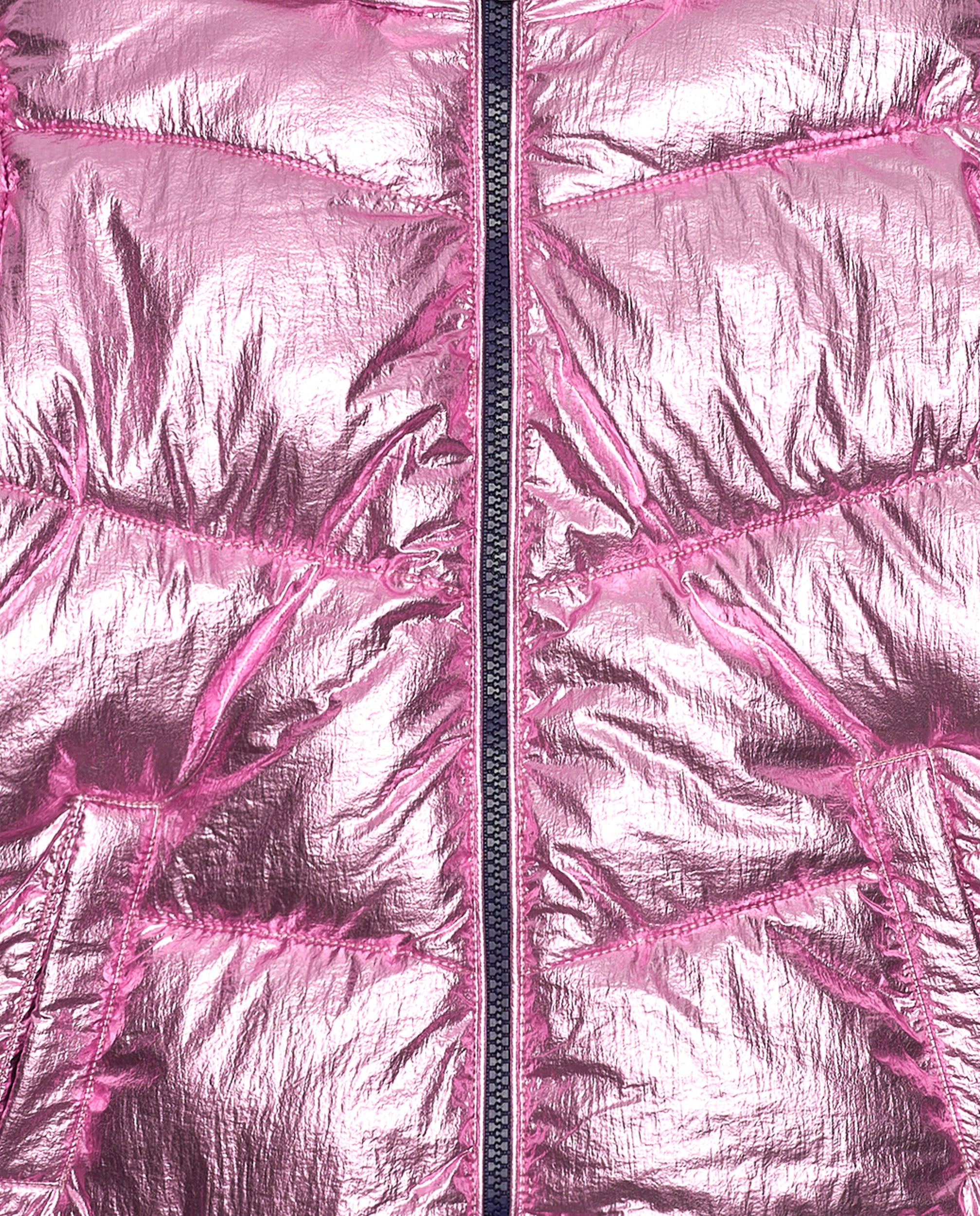 Chaqueta acolchada metálica rosa para niña colección Galactic