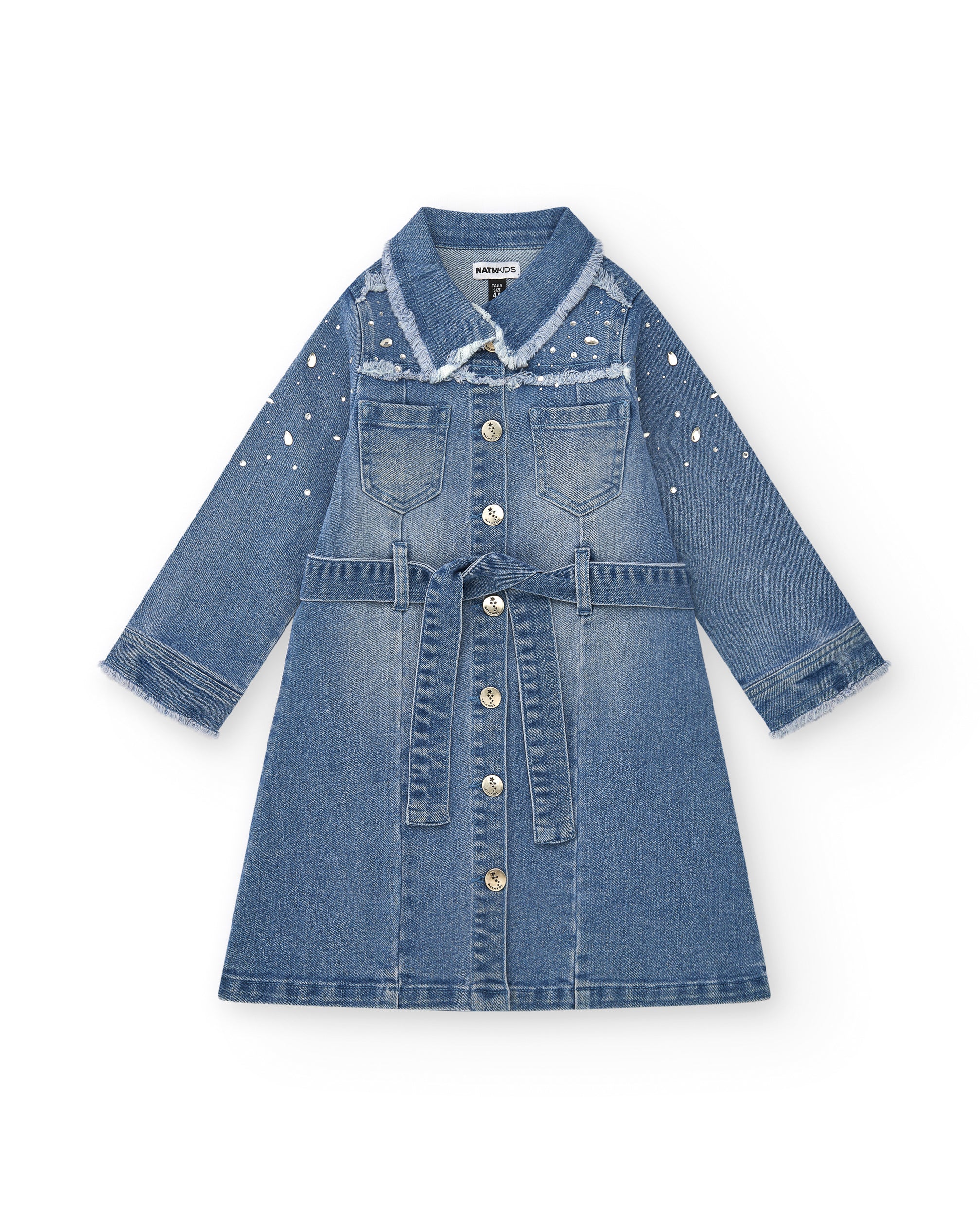 Vestido camisero denim para niña colección The Land of Ice