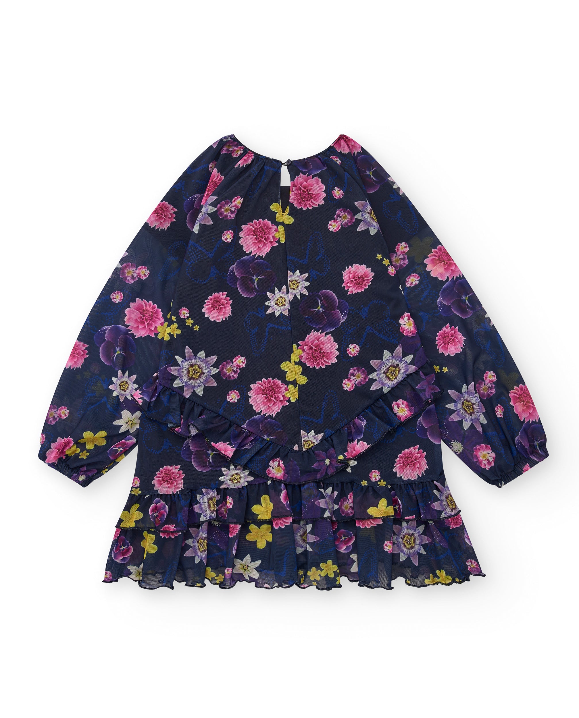 Vestido estampado floral para niña colección Galactic Garden