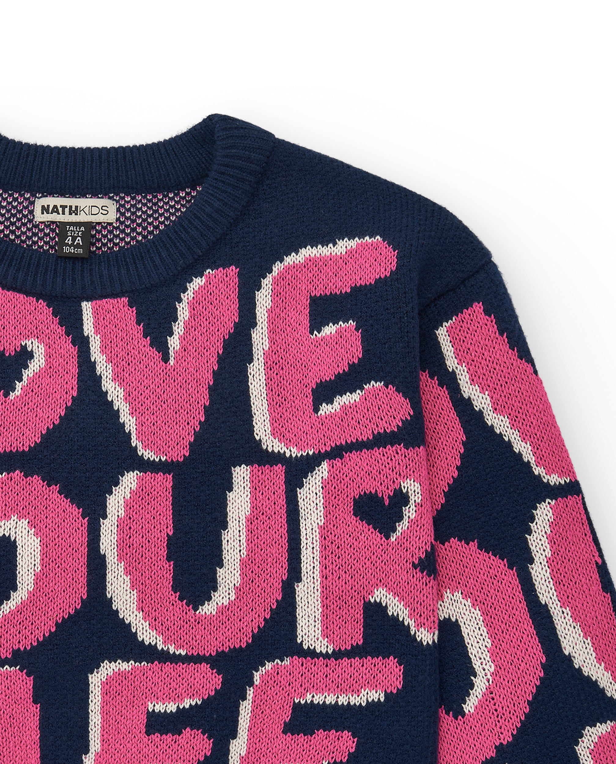 Jersey con mensaje "Love Your Life" para niña colección Living