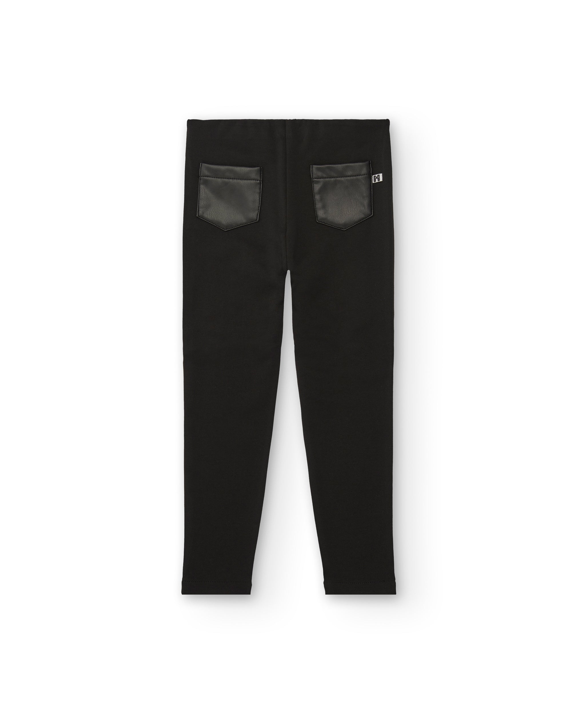 Leggings de polipiel negra para niña de la colección Dive into