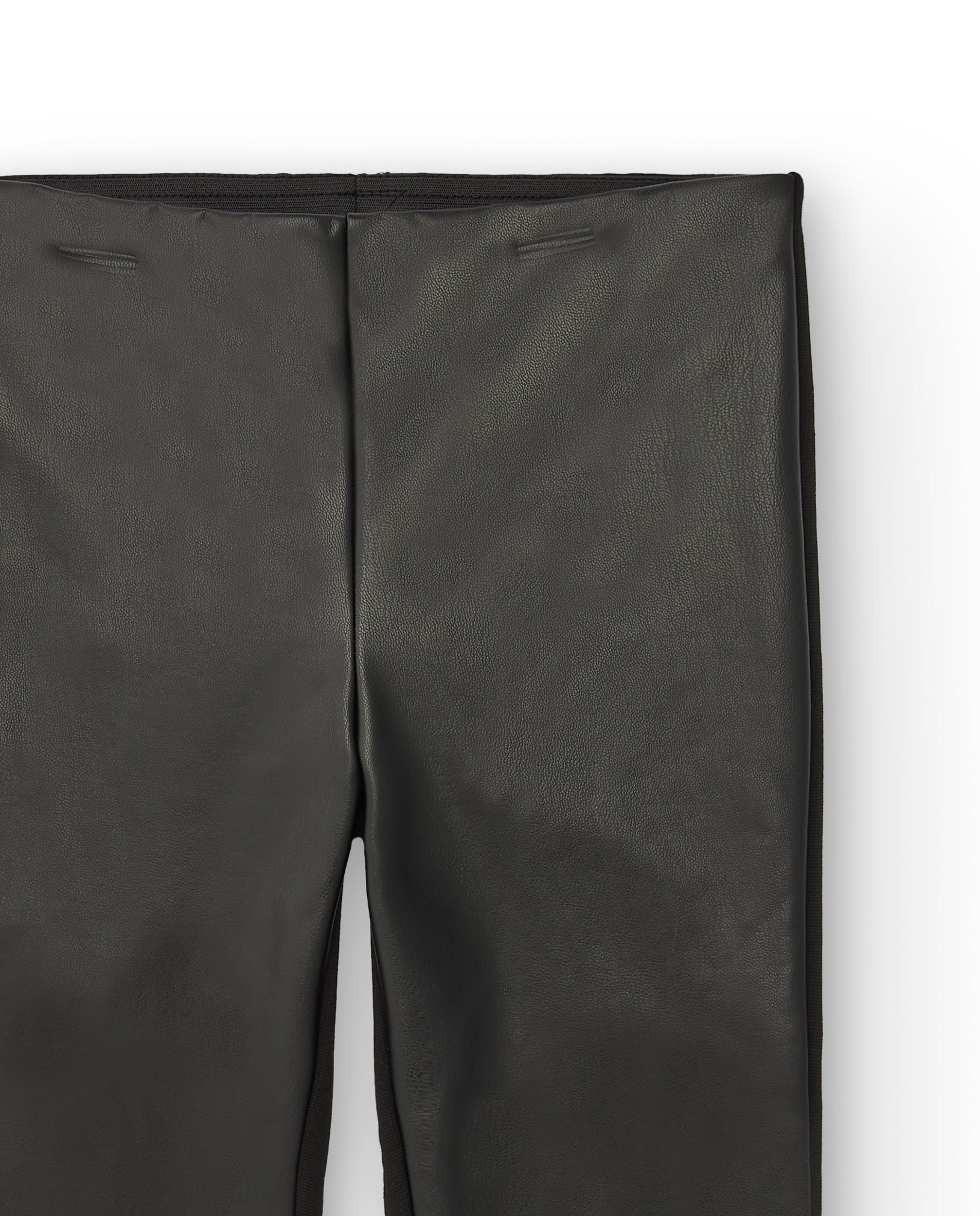 Leggings de polipiel negra para niña de la colección Dive into