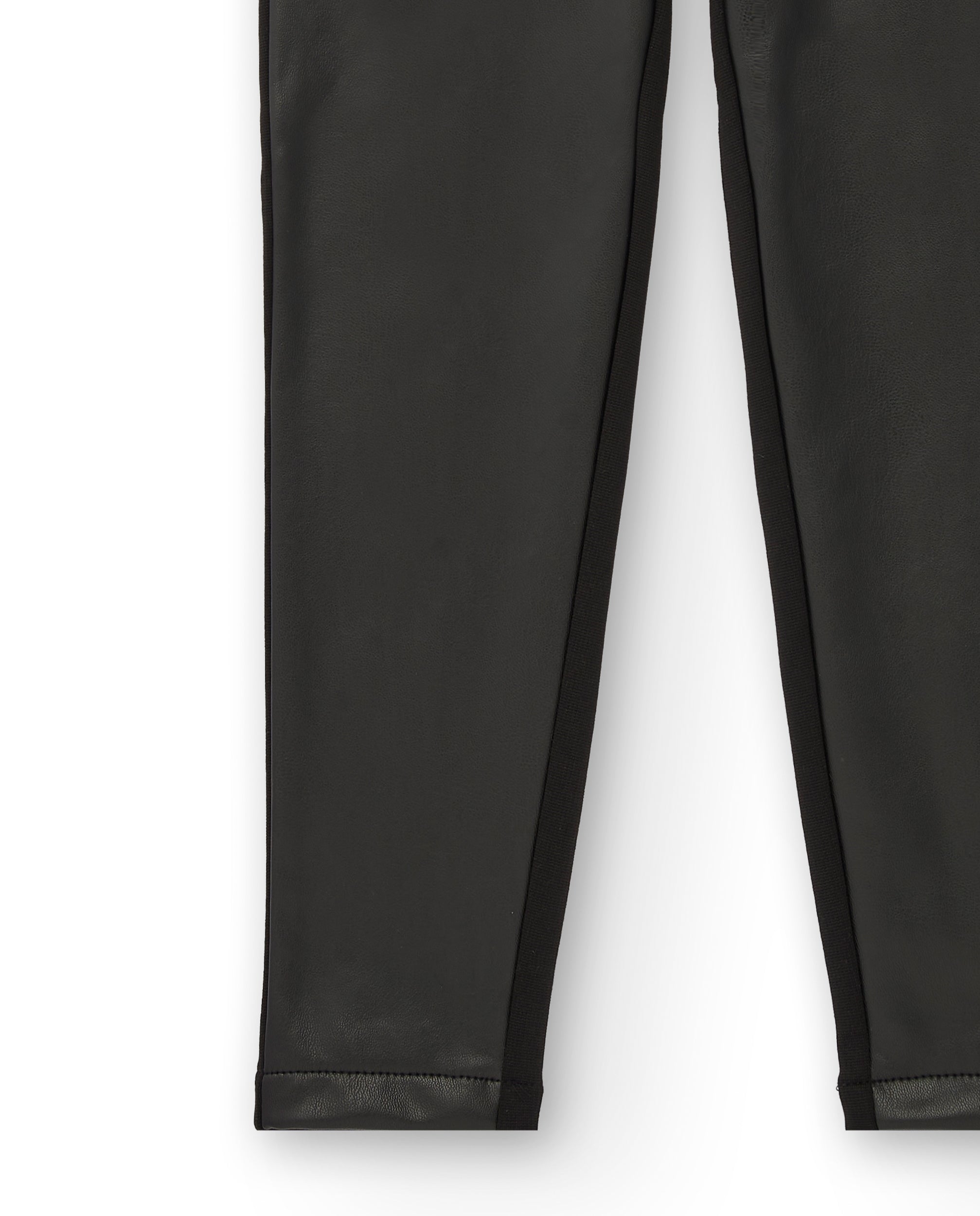 Leggings de polipiel negra para niña de la colección Dive into