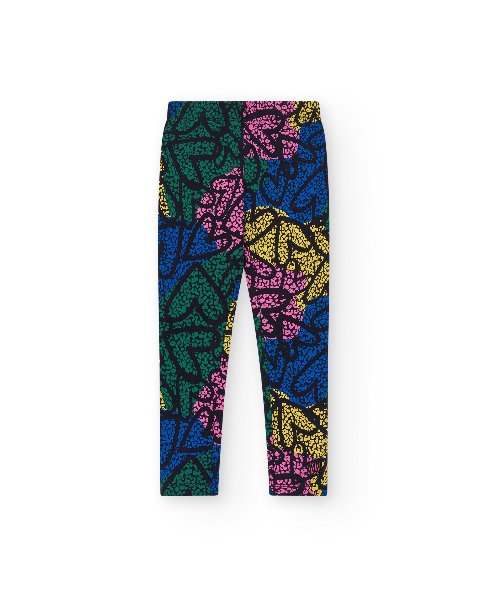 Leggings estampados multicolor para niña colección Living in