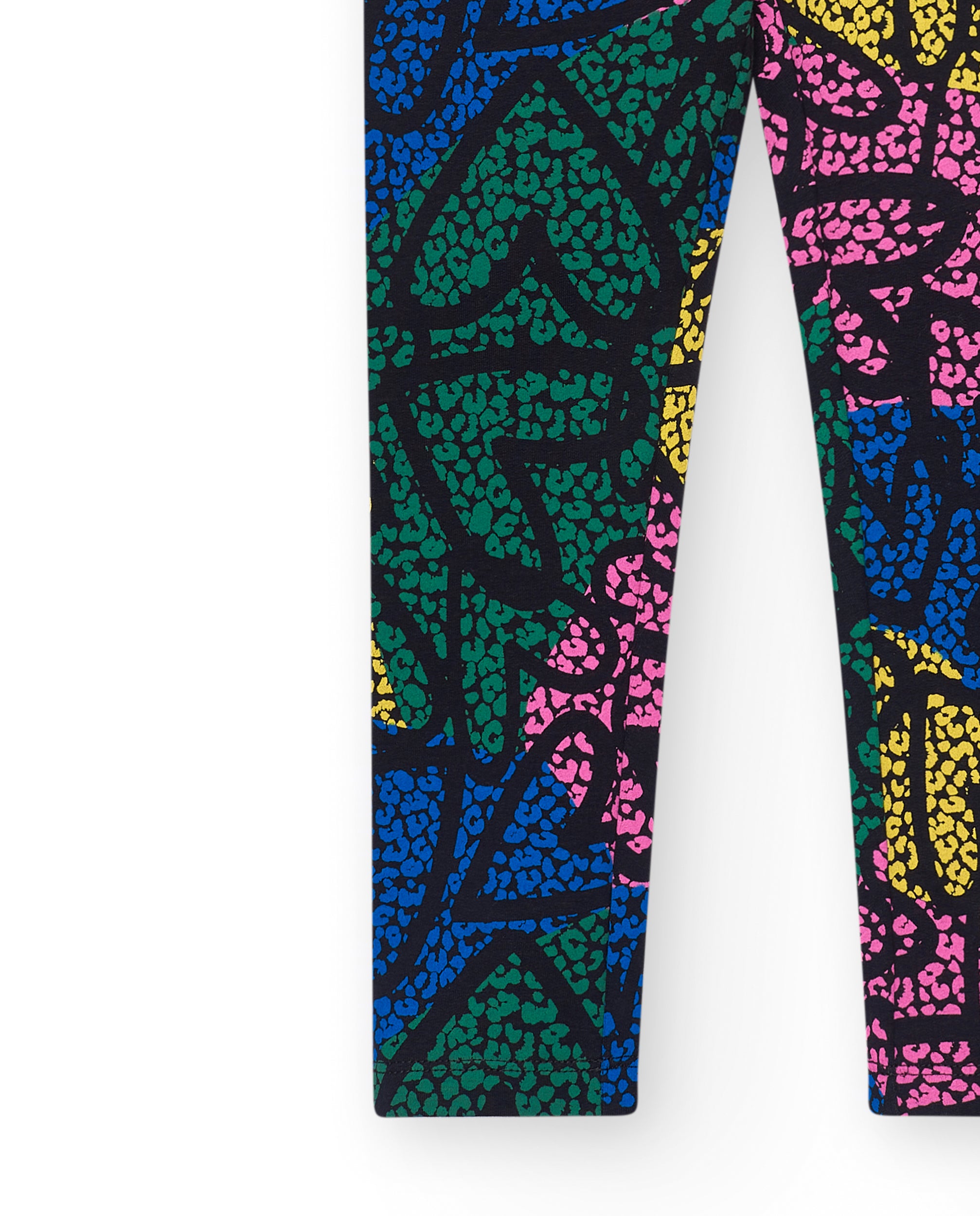 Leggings estampados multicolor para niña colección Living in
