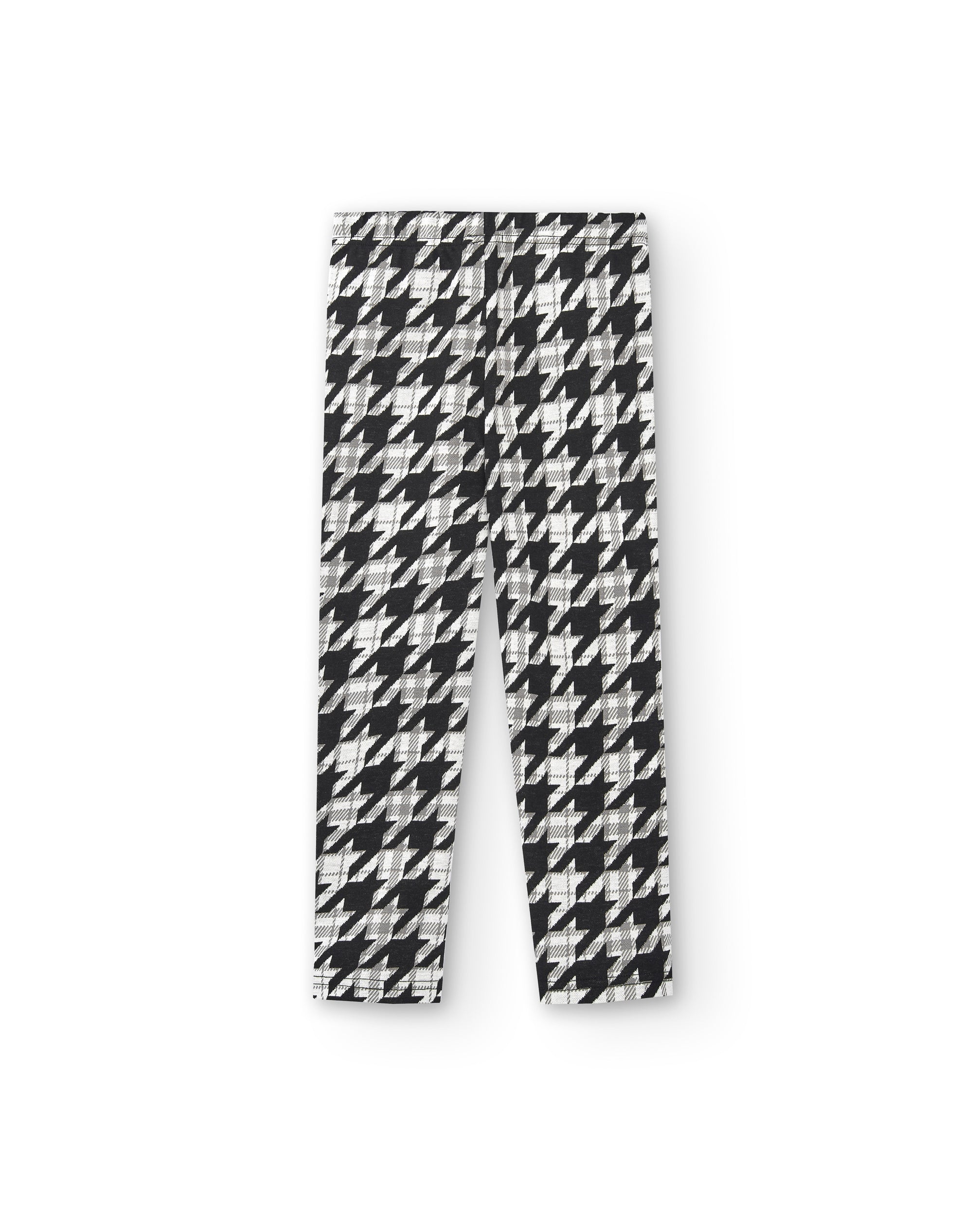 Leggings con estampado de pata de gallo para niña colección