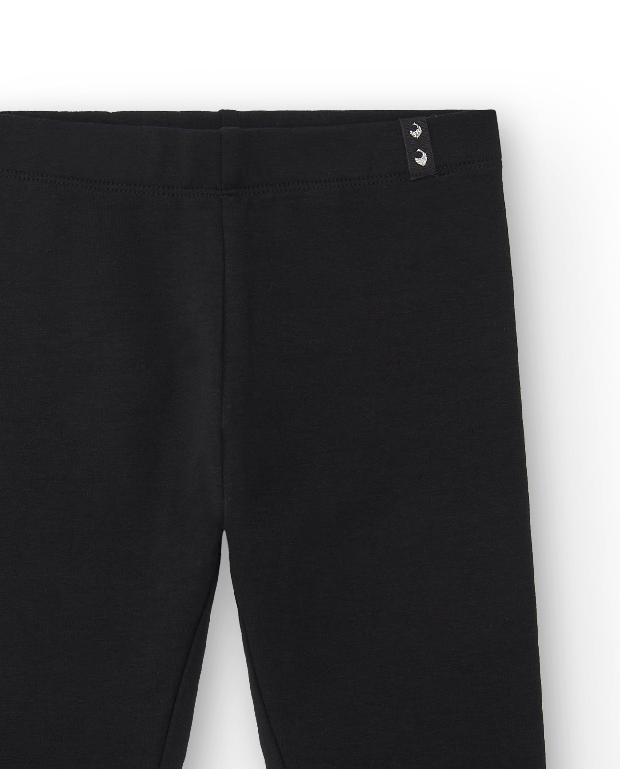 Leggings niña en negro con detalles de botones colección Basics