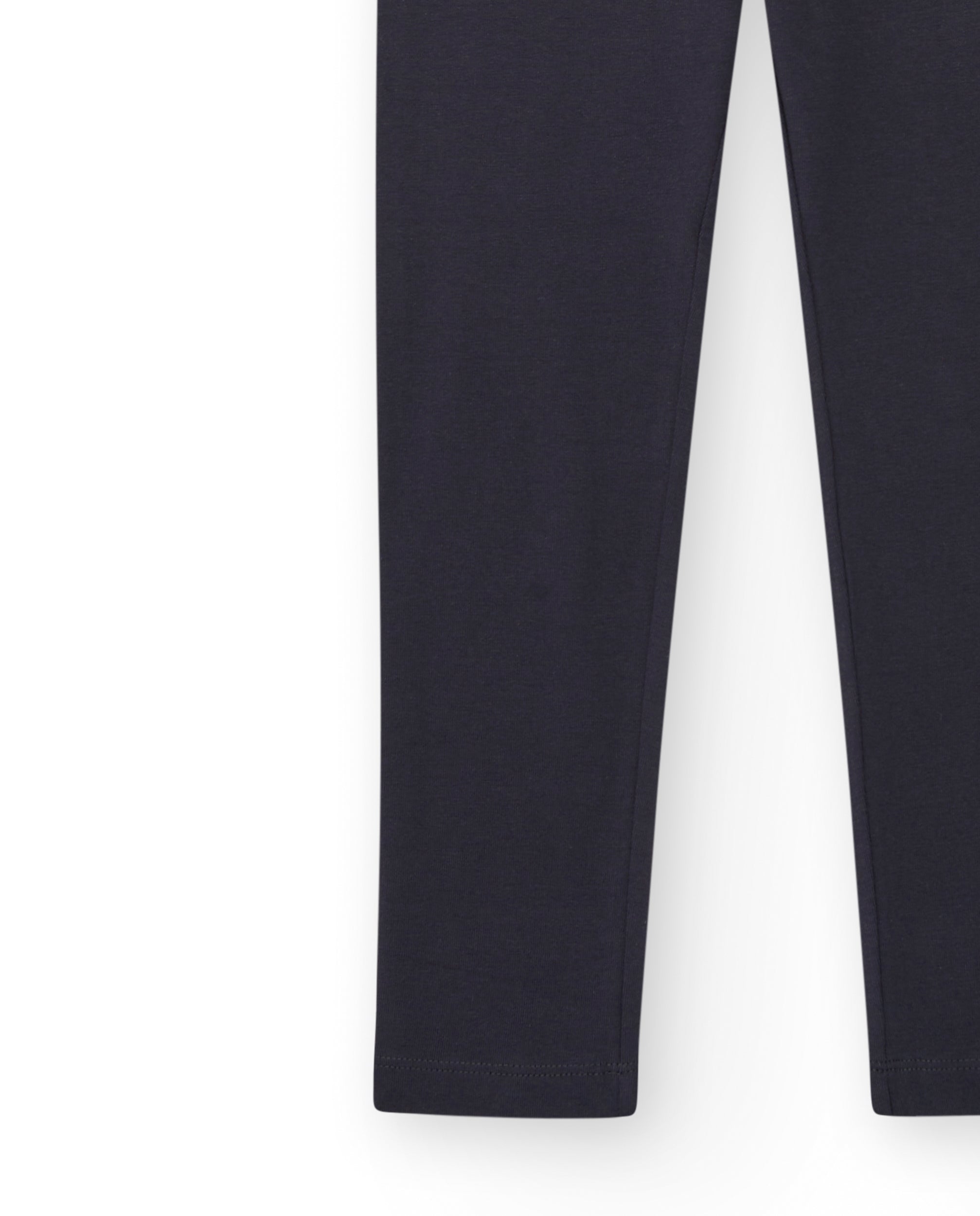 Leggings para niña en azul marino con detalles de botones