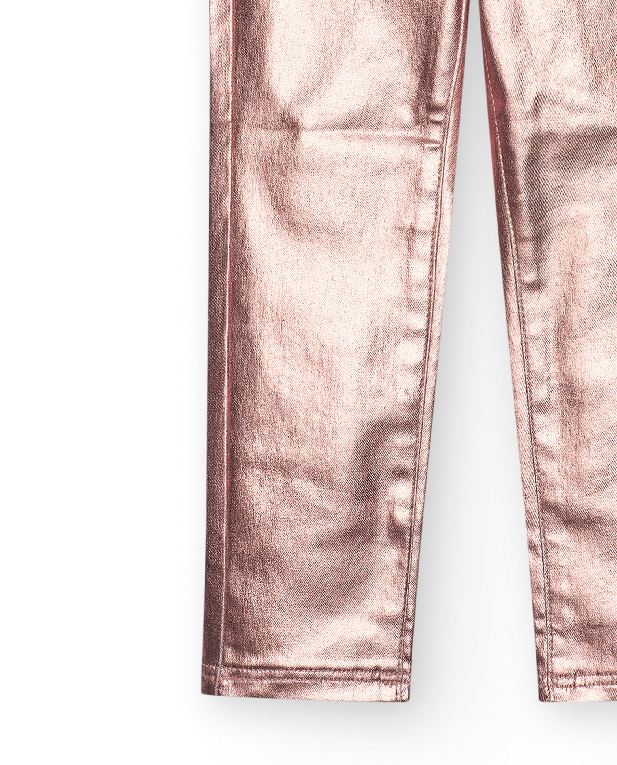 Pantalones metalizados en rosa para niña colección Galactic