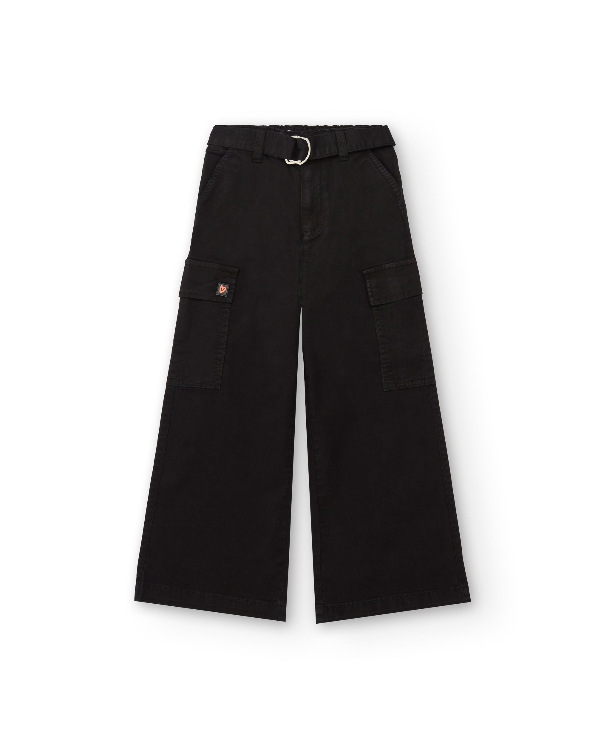Pantalón cargo en negro con cinturón colección Rebel Dreamers