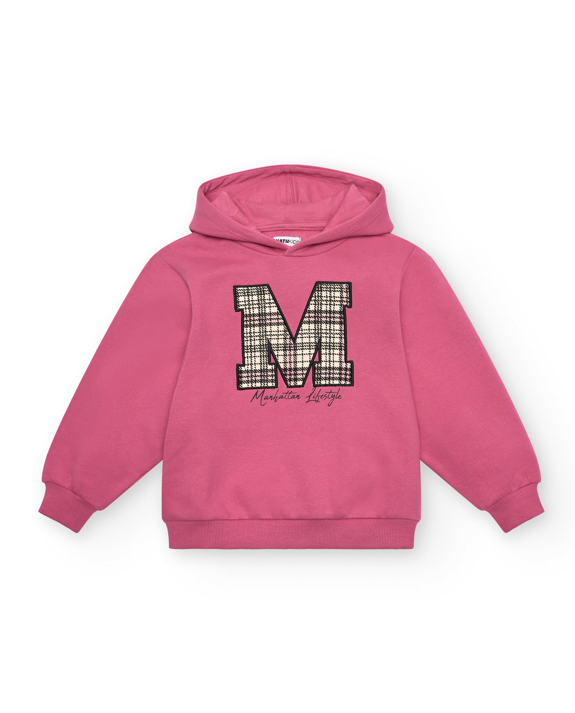 Sudadera con capucha en rosa para niña de la colección Central