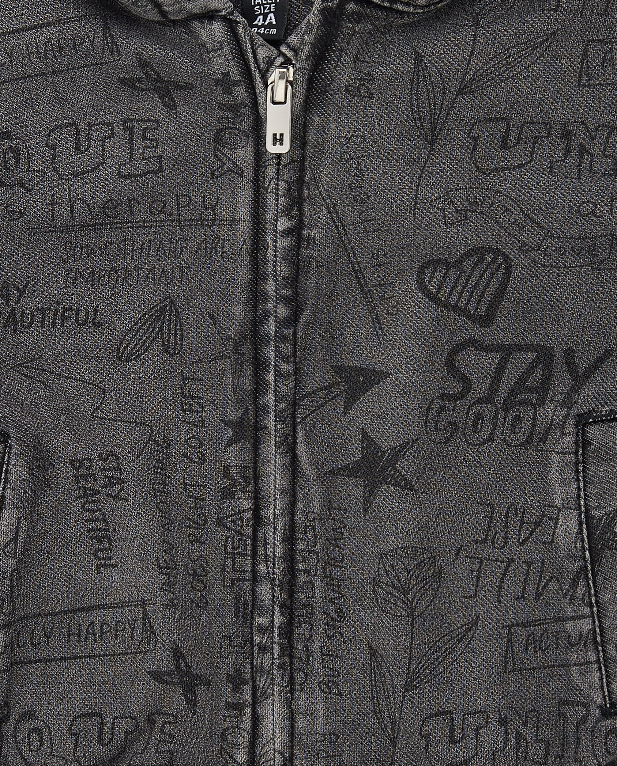 Chaqueta denim con capucha estampada colección Rebel Dreamers