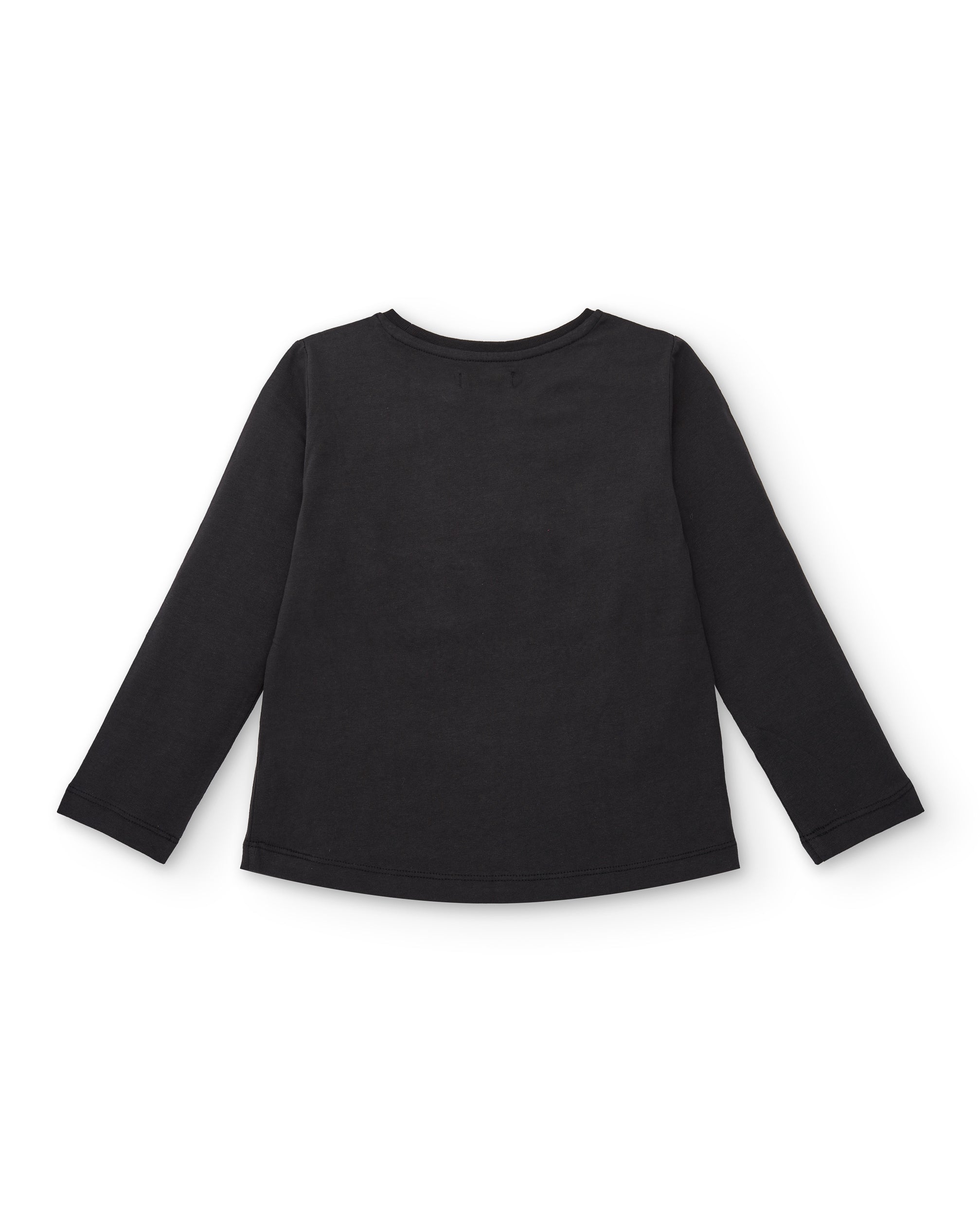Camiseta de manga larga con estampado geométrico en negro para