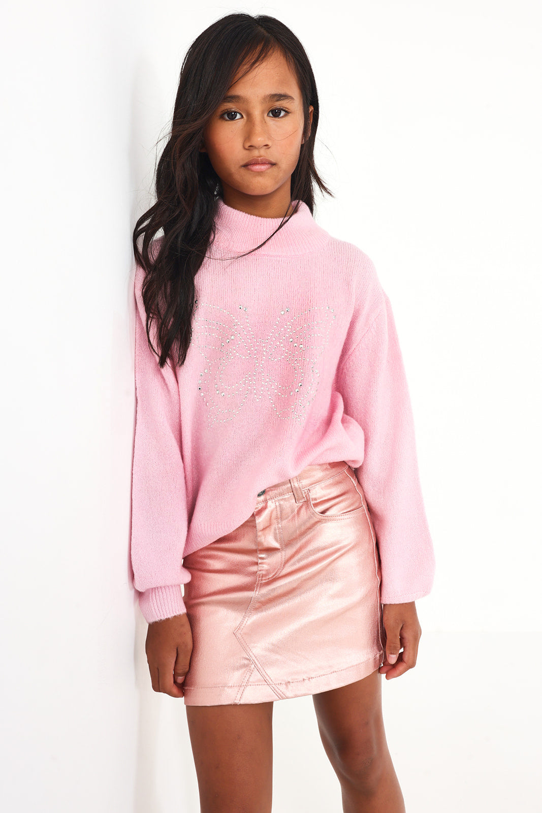 Jersey rosa con diseño de mariposa para niña colección Galactic