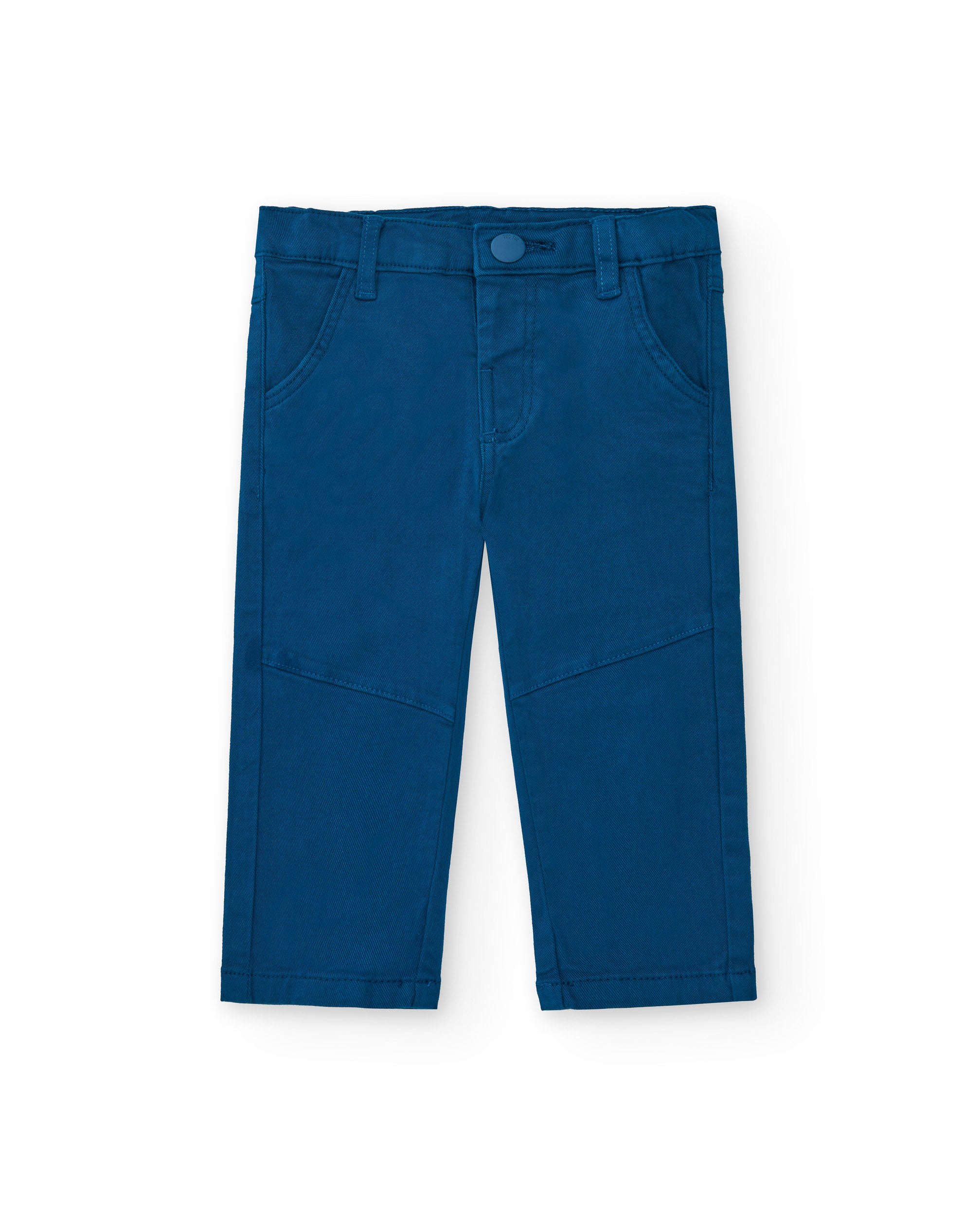 Pantalones niño en azul con bolsillos colección Big Brains