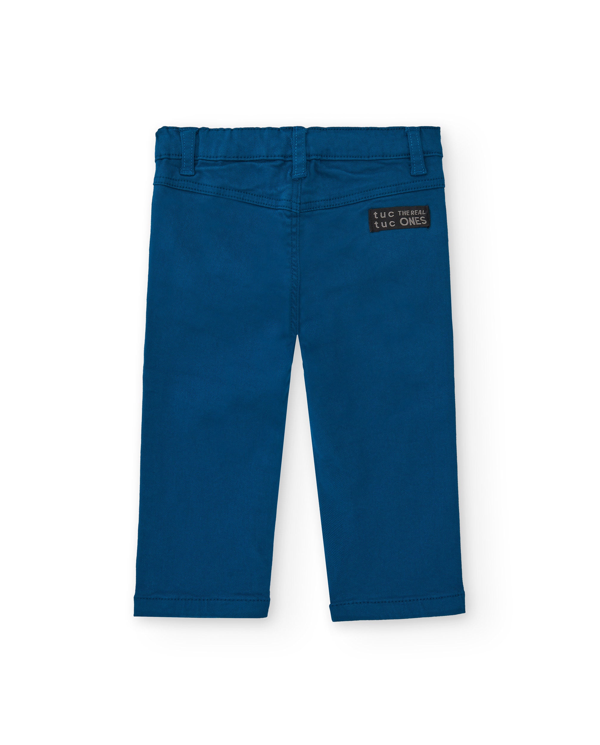 Pantalones niño en azul con bolsillos colección Big Brains
