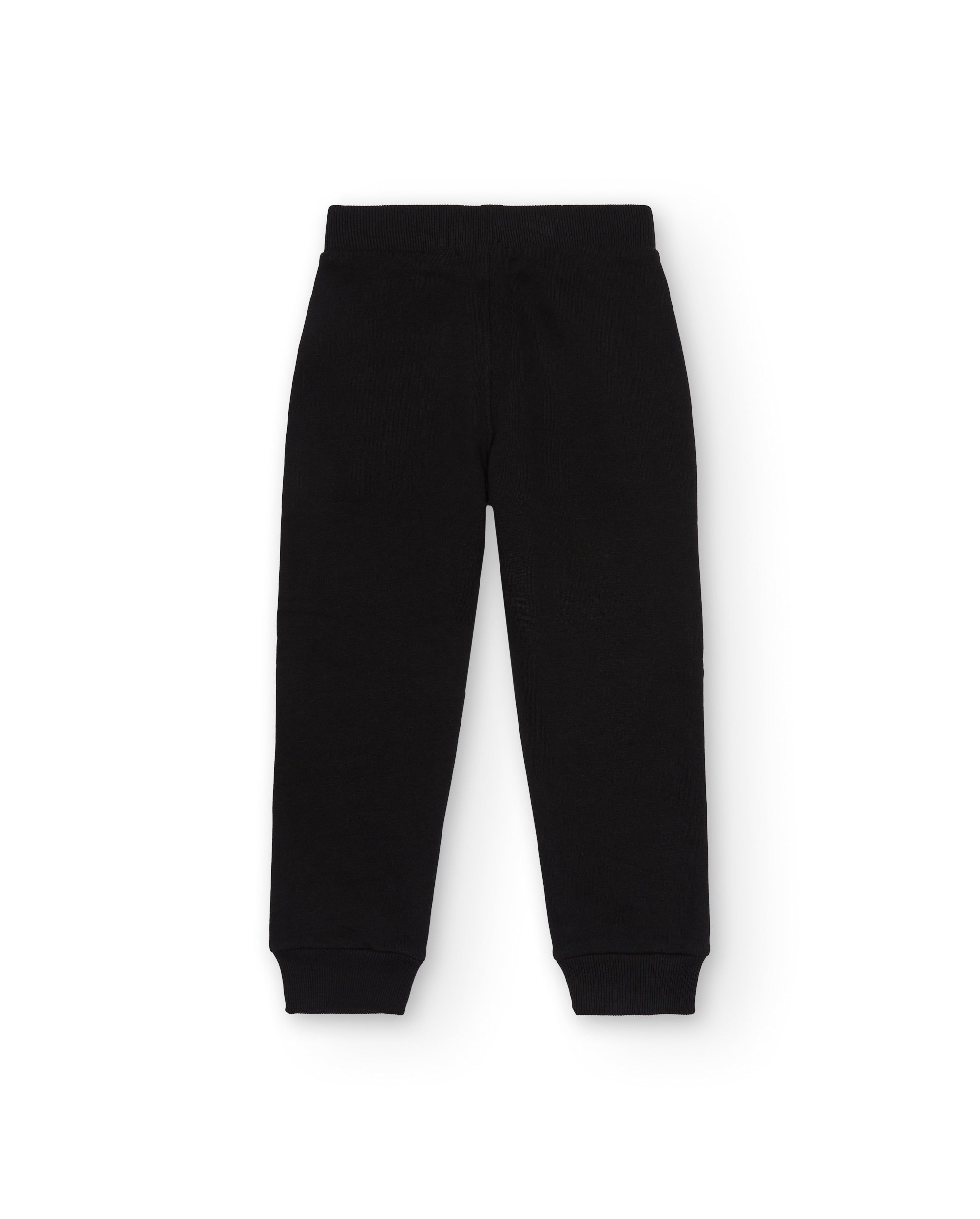 Pantalones niño en negro con estampado lateral colección Dark