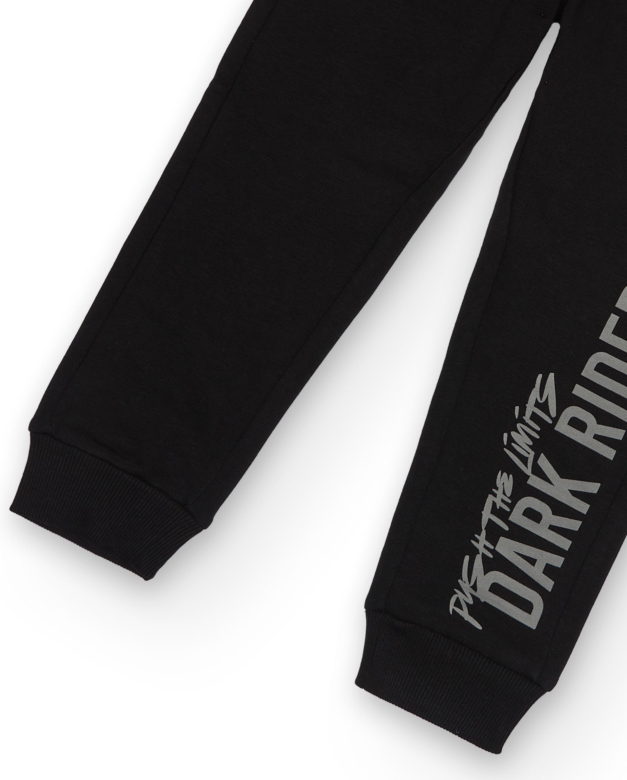 Pantalones niño en negro con estampado lateral colección Dark