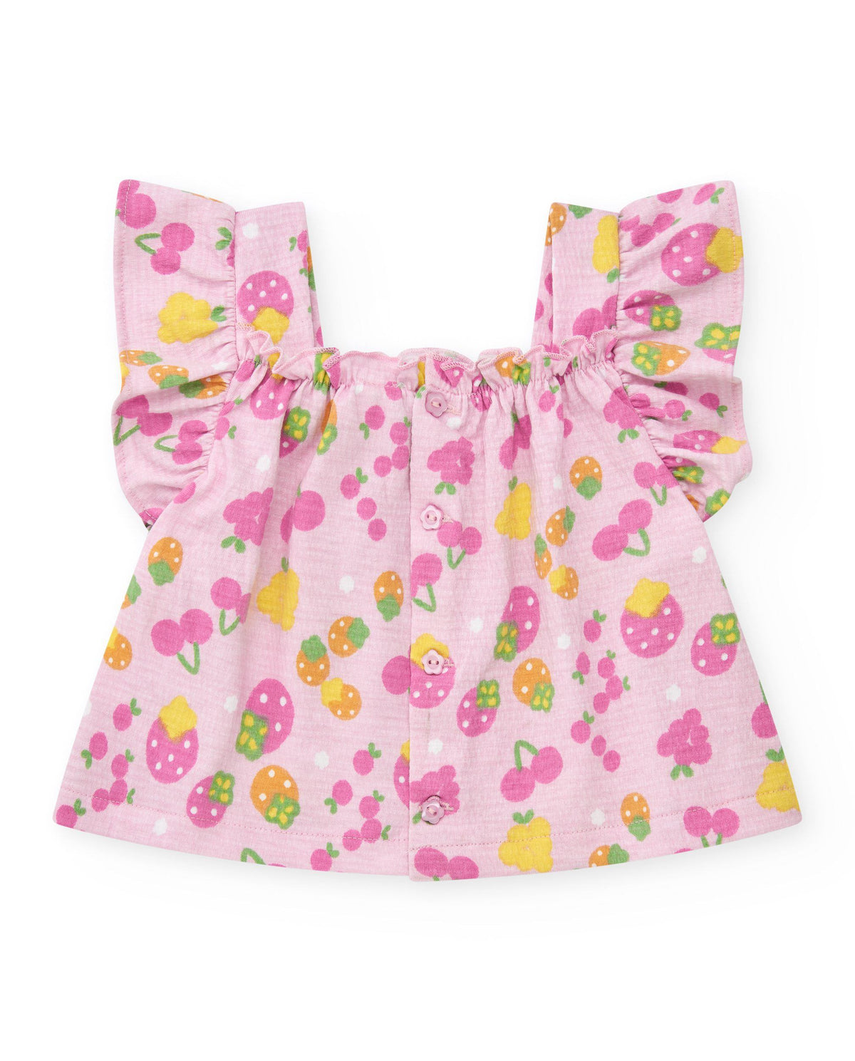 Conjunto para niña con camiseta de punto sin mangas estampada