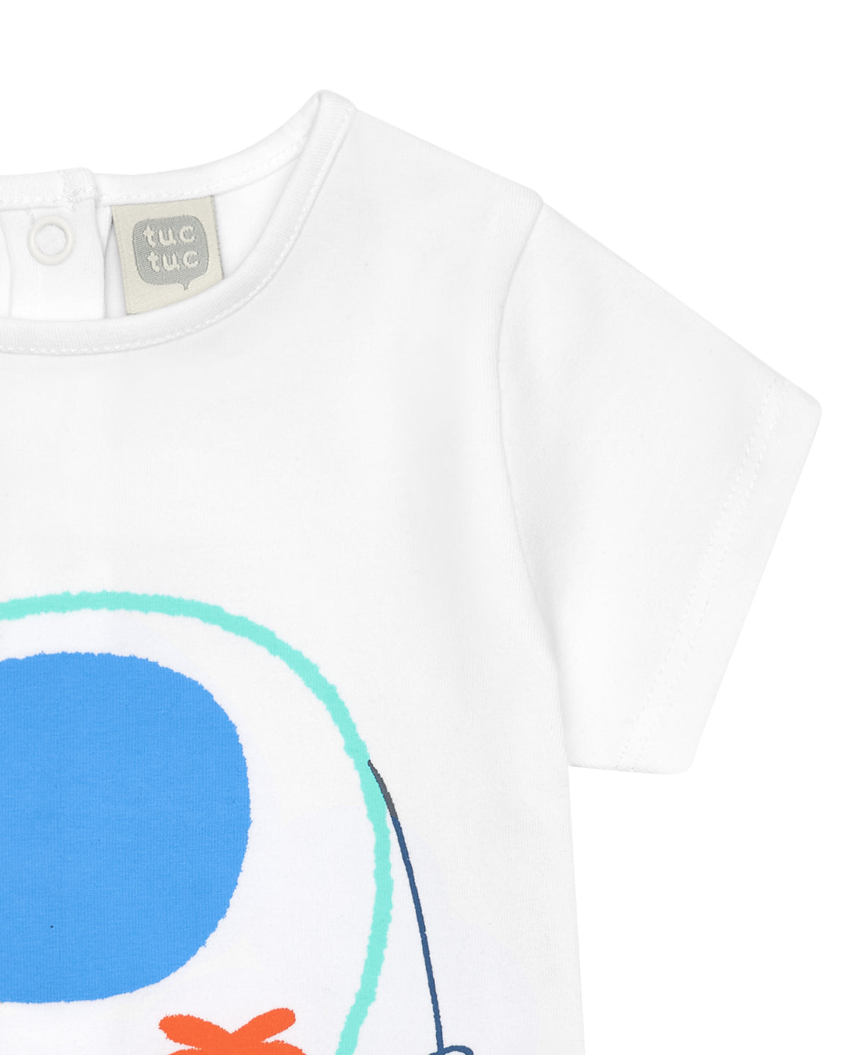 Conjunto para niño con camiseta blanca de elefante, chaqueta