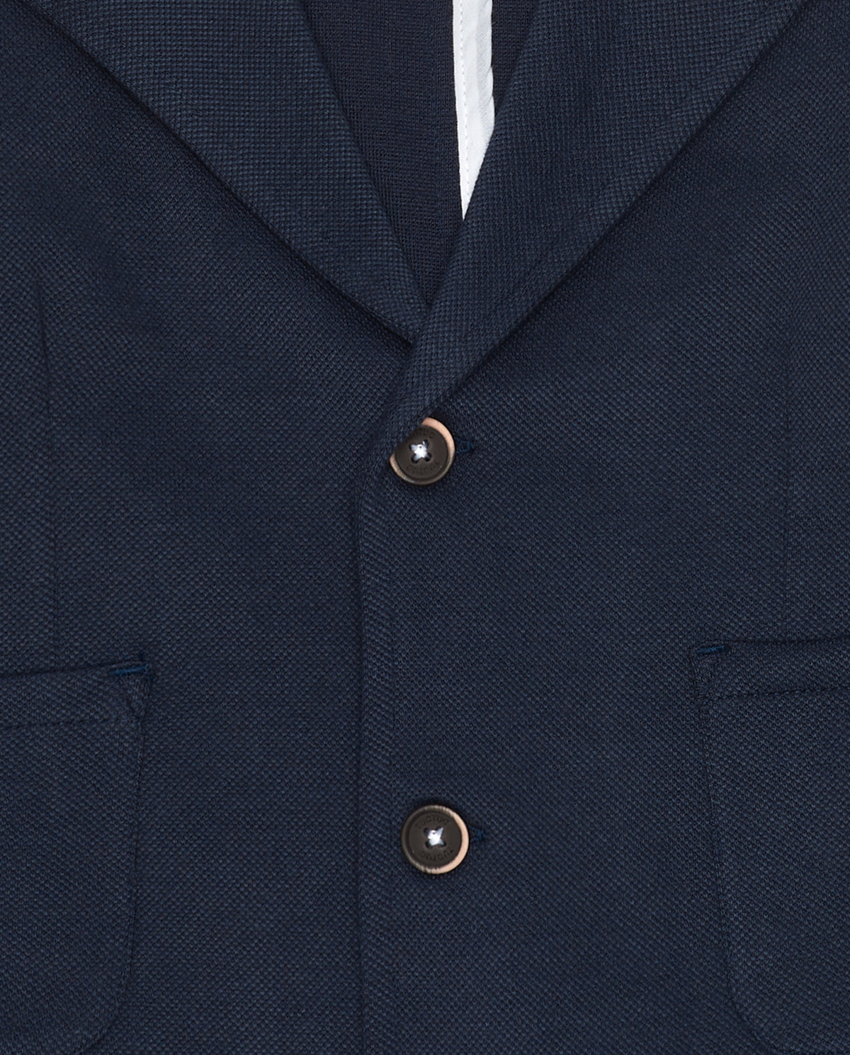 Blazer azul marino para niño con cierre de dos botones