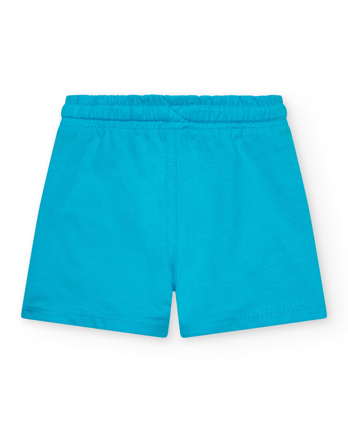 Bermuda para niño en azul con cintura elástica