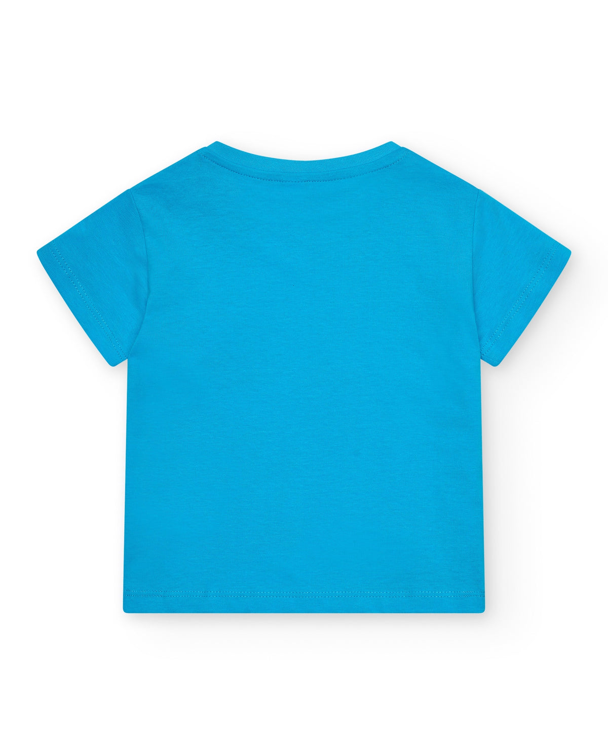 Camiseta para niño en azul con patinete y frase