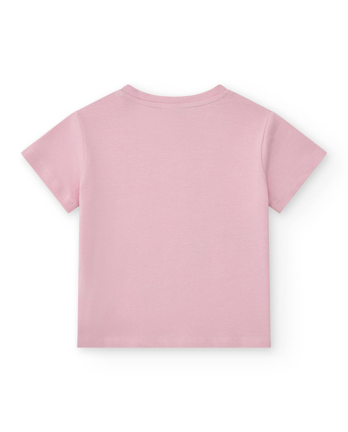 Camiseta para niña en rosa con patines y corazones