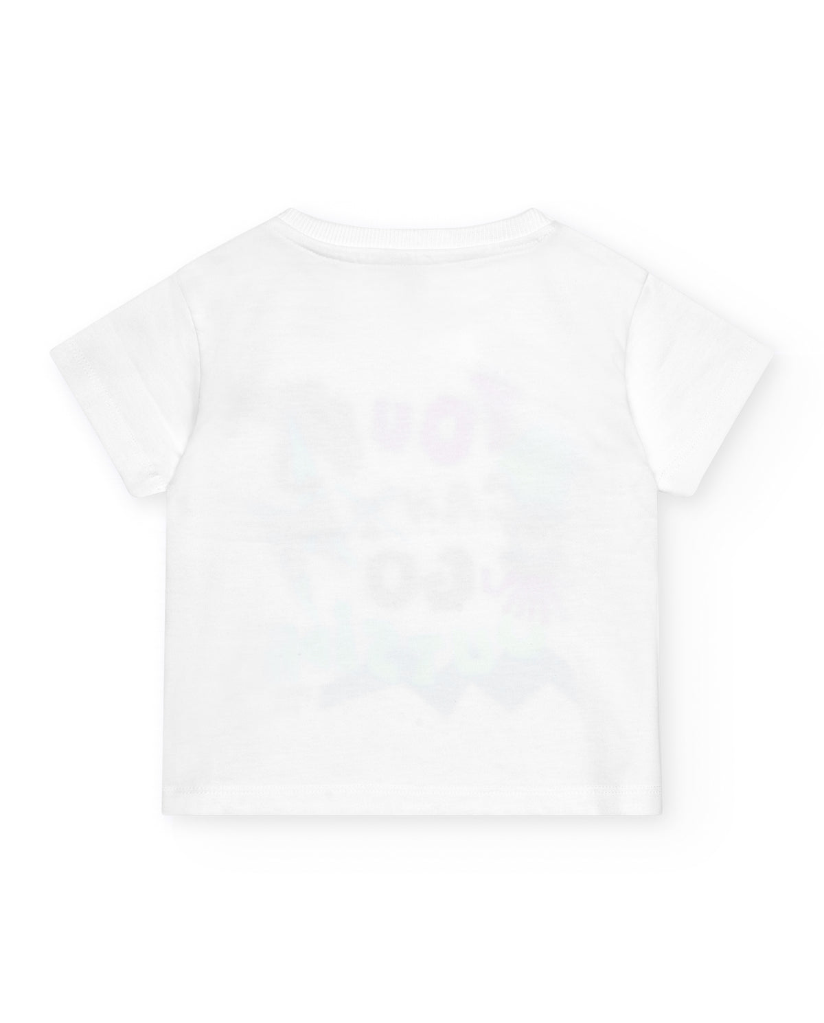 Camiseta para niño en blanco con estampado geométrico