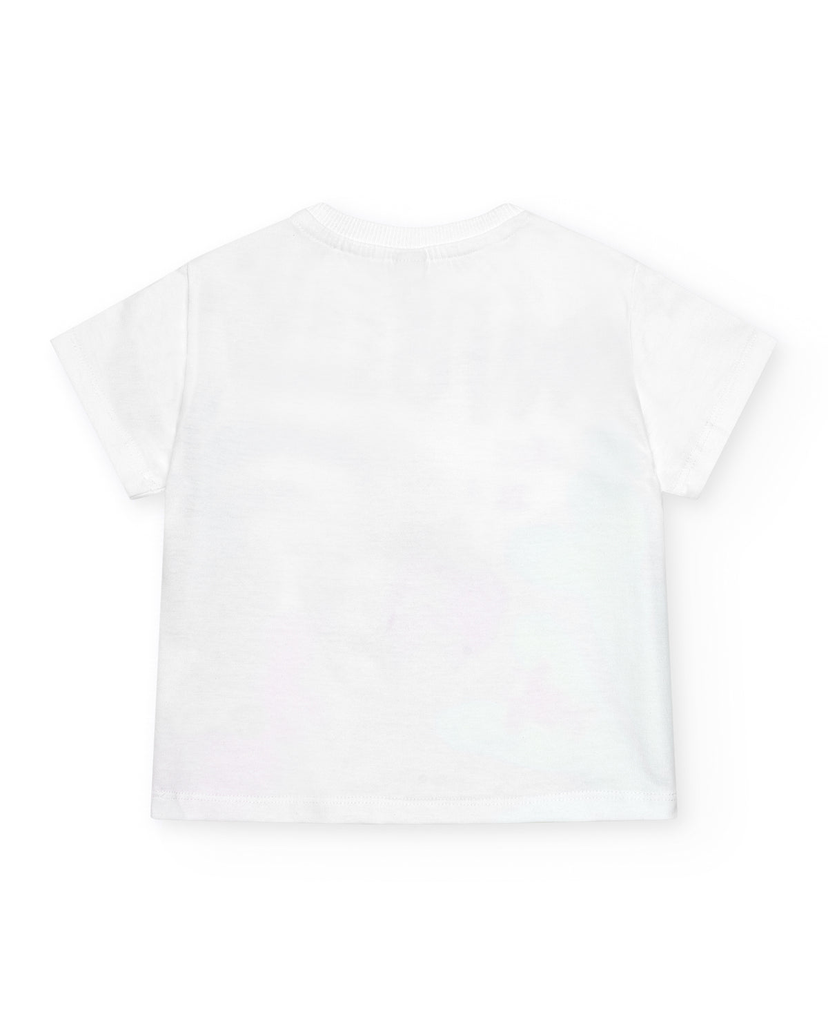 Camiseta para niño en blanco con frase "OH NO SHARK"