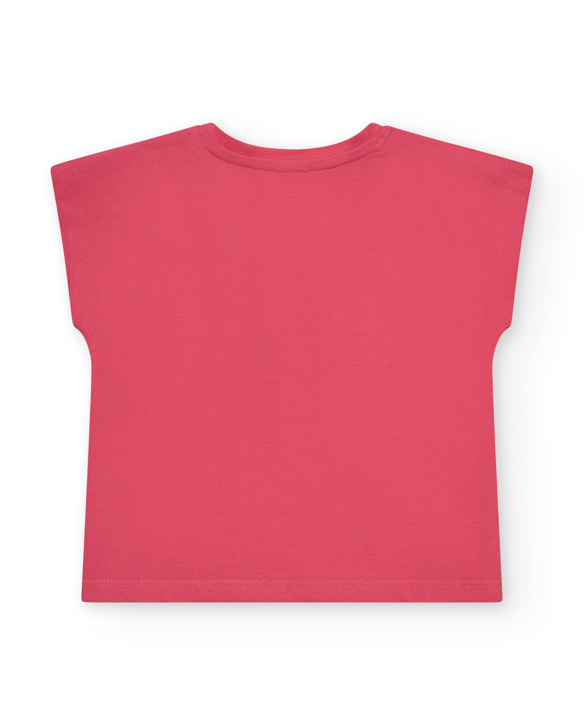 Camiseta para niña en rosa con pez y detalles marinos
