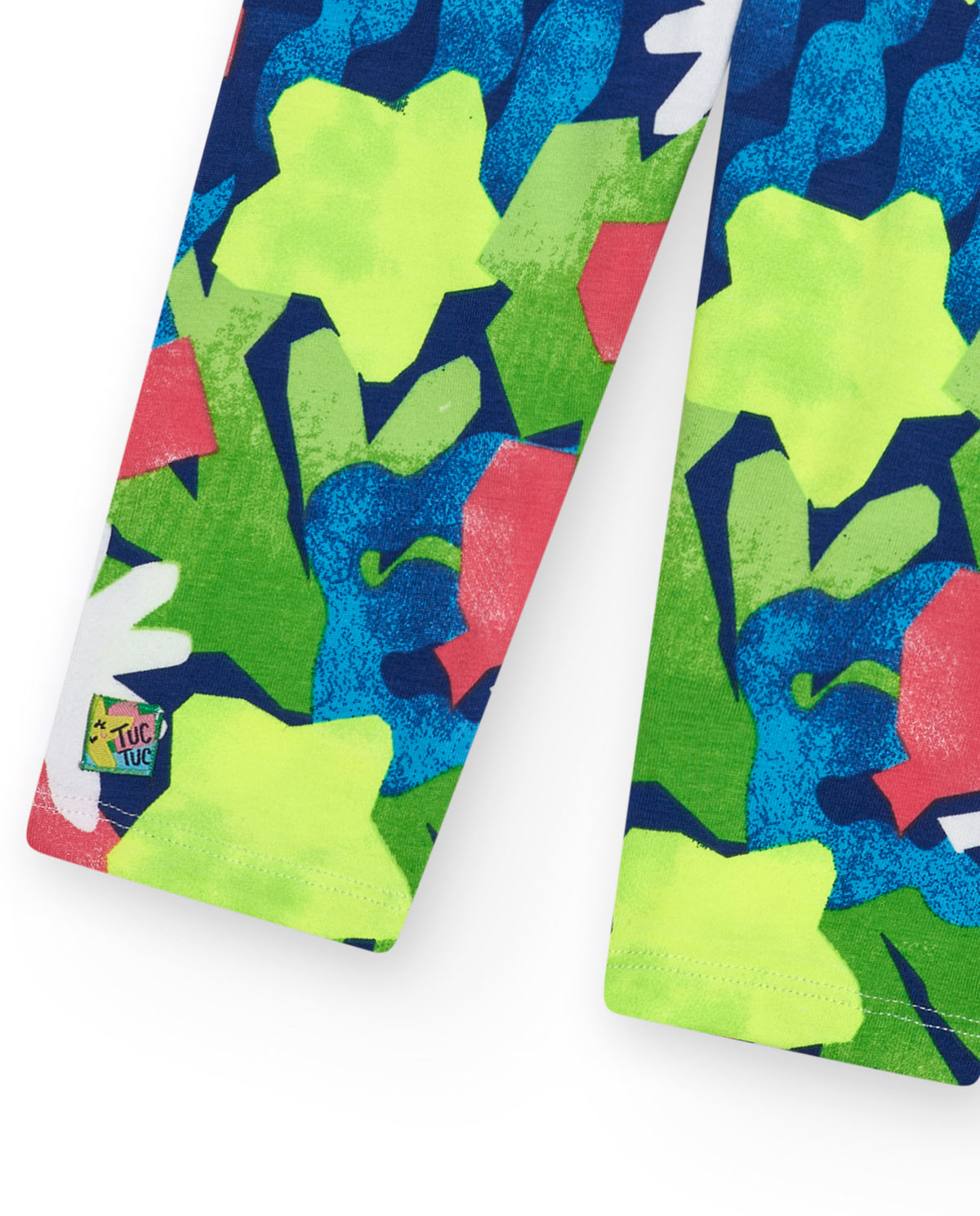 Leggings para niña con estampado vibrante y cintura elástica