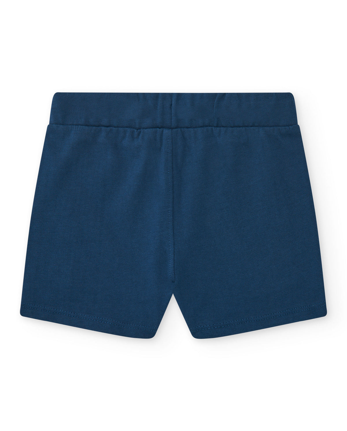 Bermuda para niño en azul con cintura ajustable y estampado