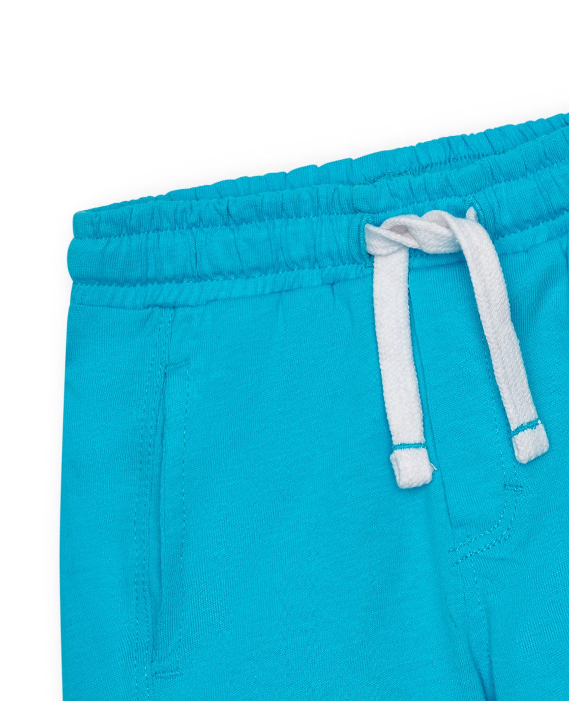 Bermuda para niño en azul con cintura elástica