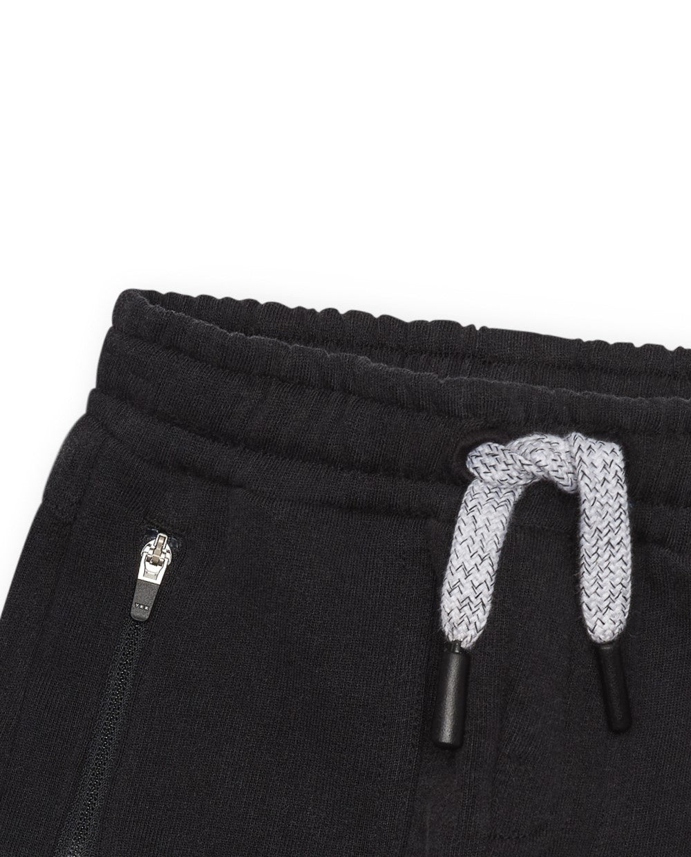 Bermuda para niño en negro con cintura ajustable