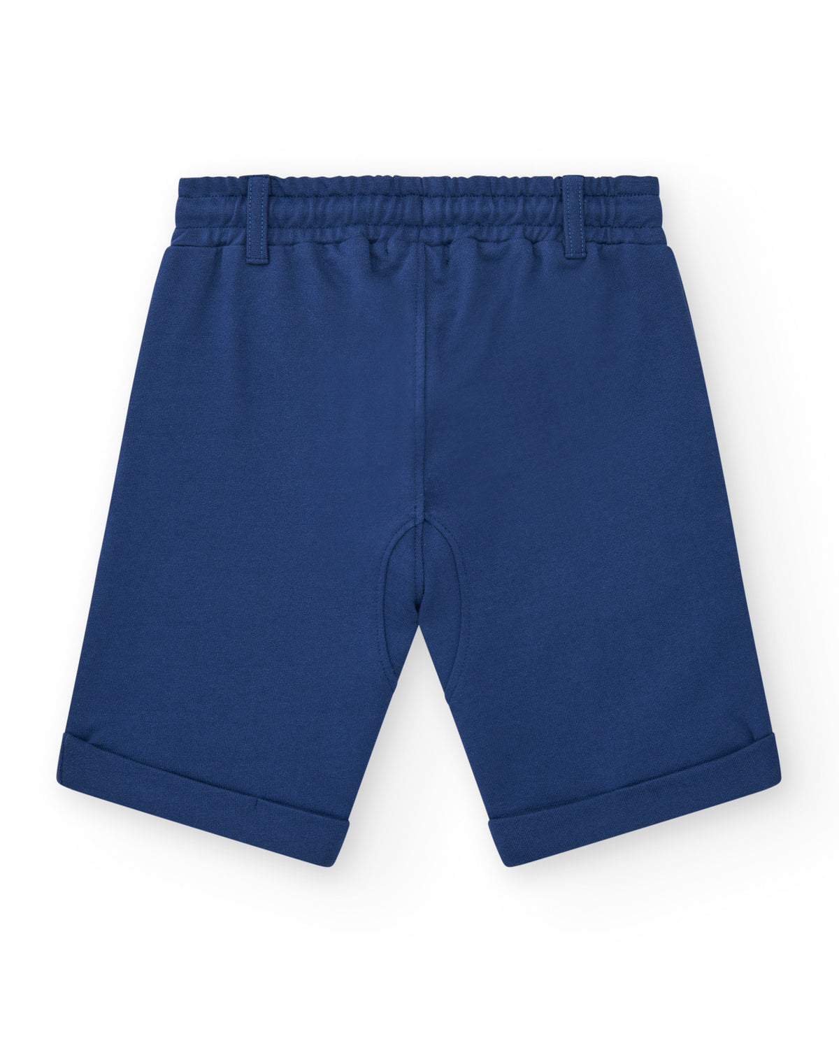 Bermudas para niño en azul marino con bolsillos y cintura