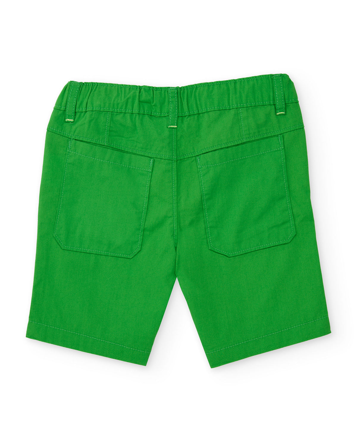 Bermuda para niño en verde con estampado de palmera
