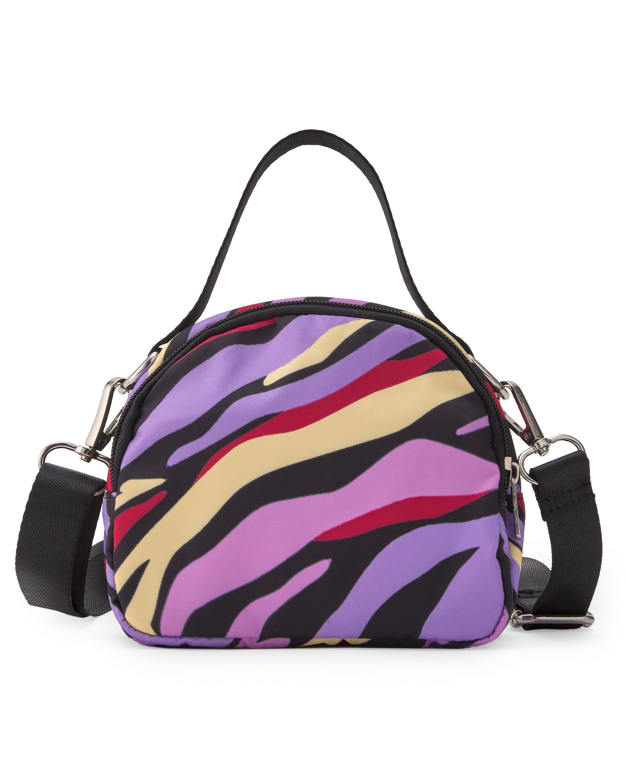 Bolso multicolor con estampado abstracto y correa ajustable