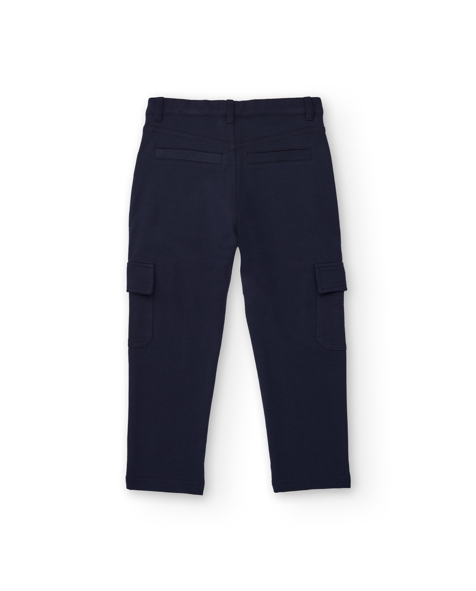 Pantalón tipo cargo azul marino para niño con bolsillos